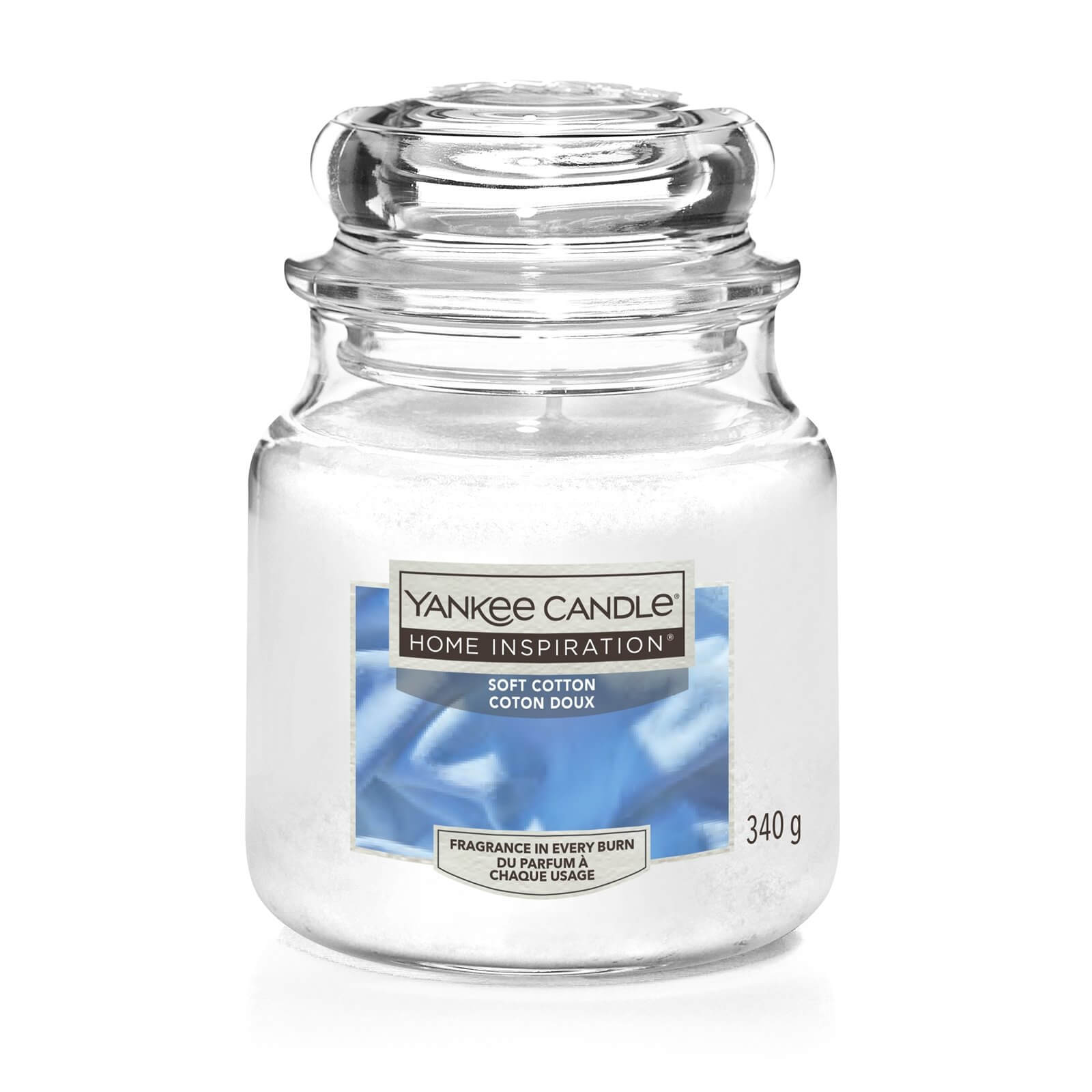 Yankee Candle Home Inspiration Scented Candle - Medium Jar - Soft Cotton