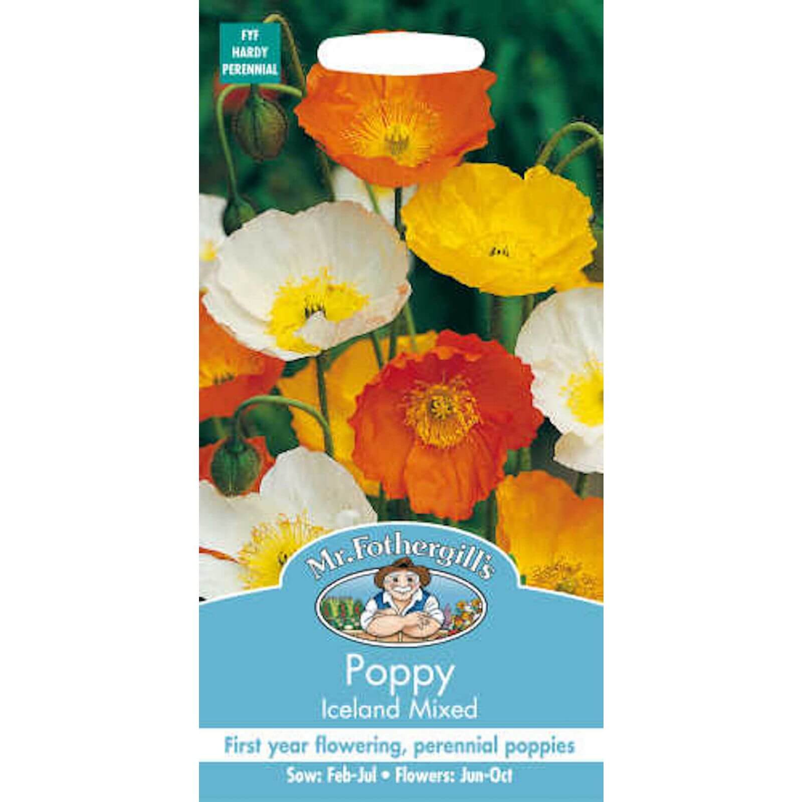 Mr. Fothergill's Poppy Iceland Mixed (Papaver Nudicaule) Seeds