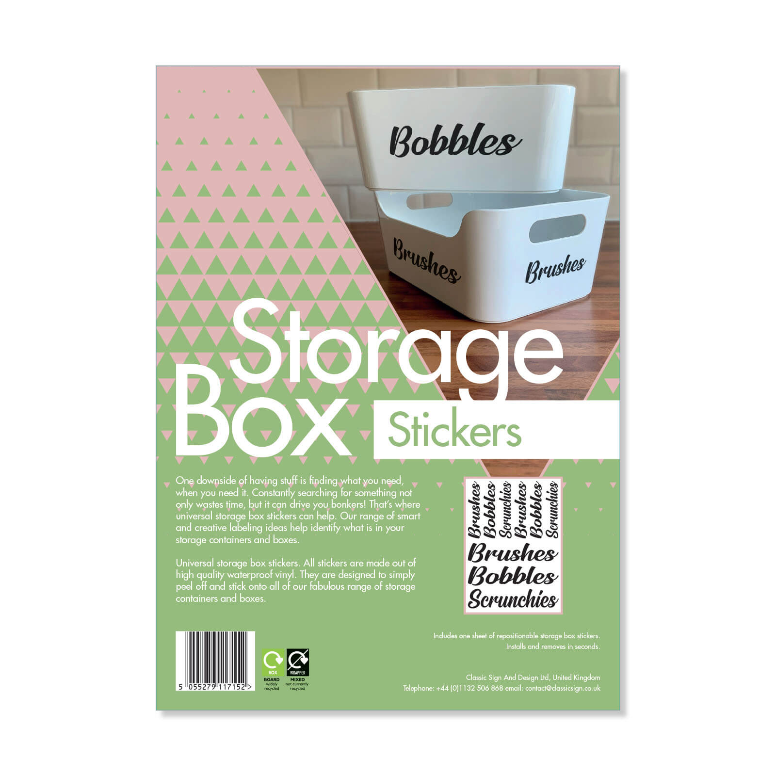 Box Stickers Brushes and Bobbles