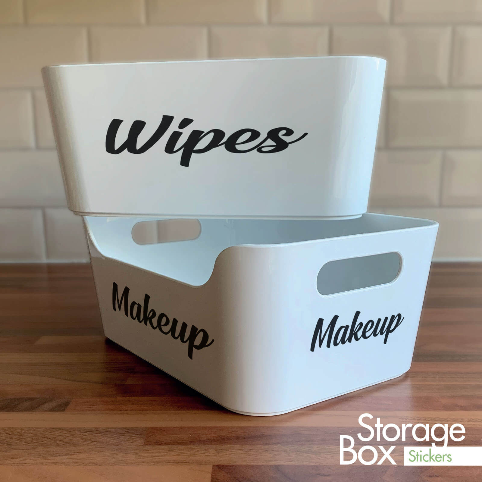 Box Stickers Makeup and Wipes