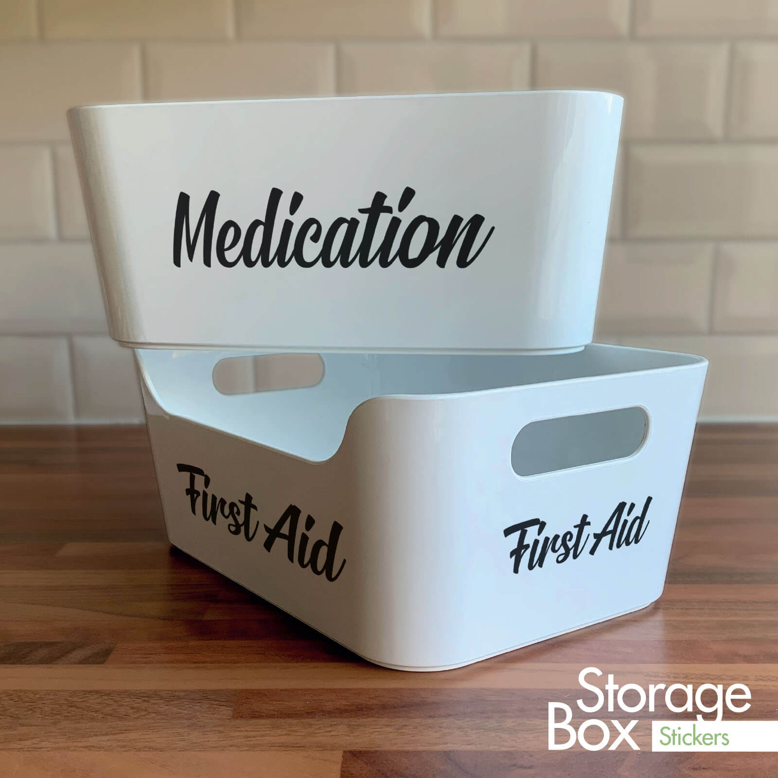 Box Stickers Medication and First Aid