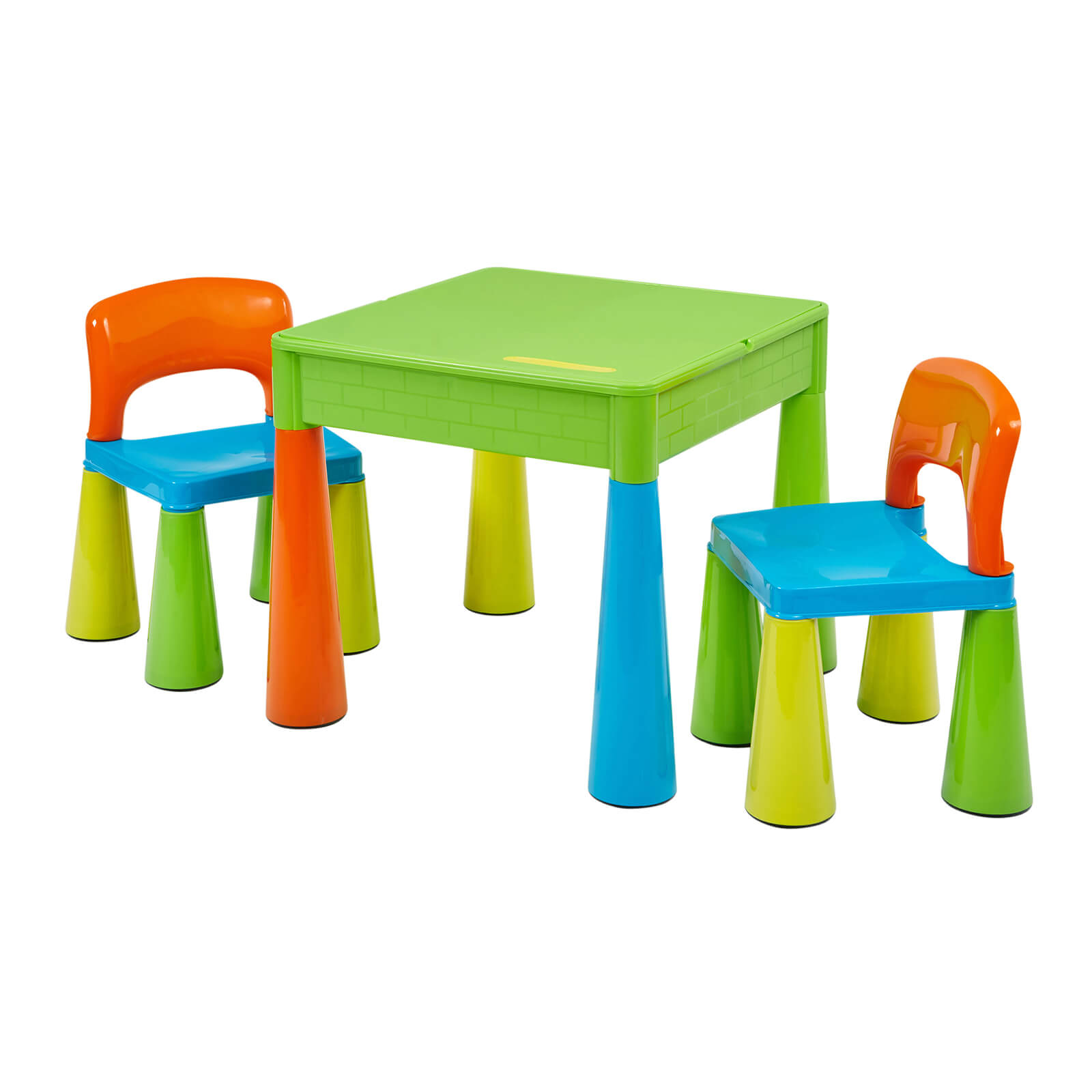Multicoloured Activity Table And 2 Chairs
