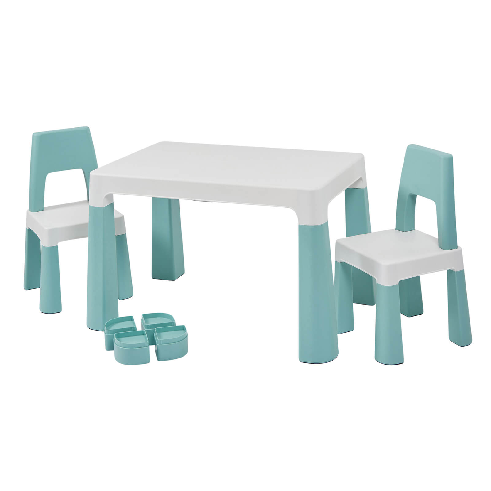 Forest Green Height Adjustable Table Set