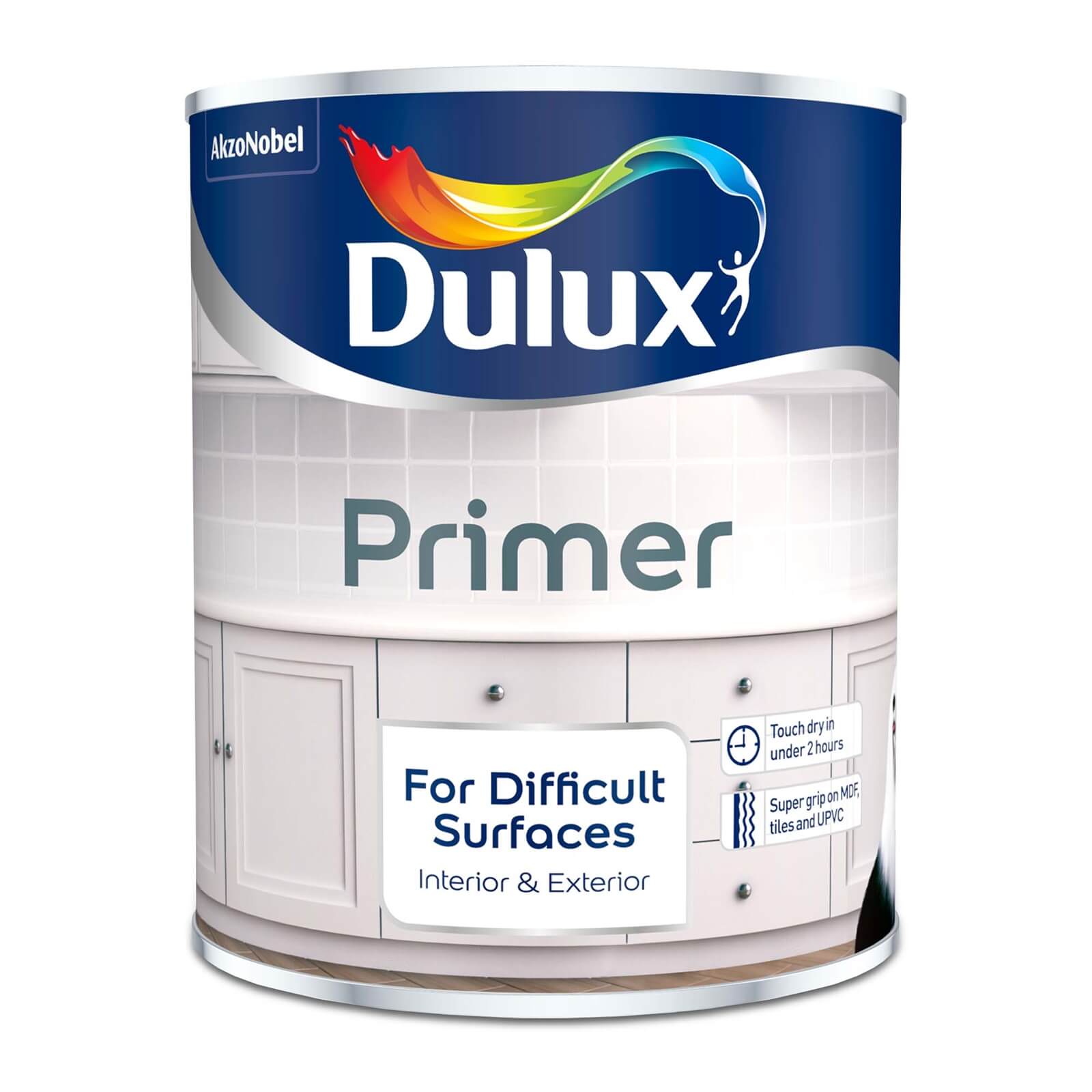 Dulux Quick Dry Difficult Surface Primer - 750ml