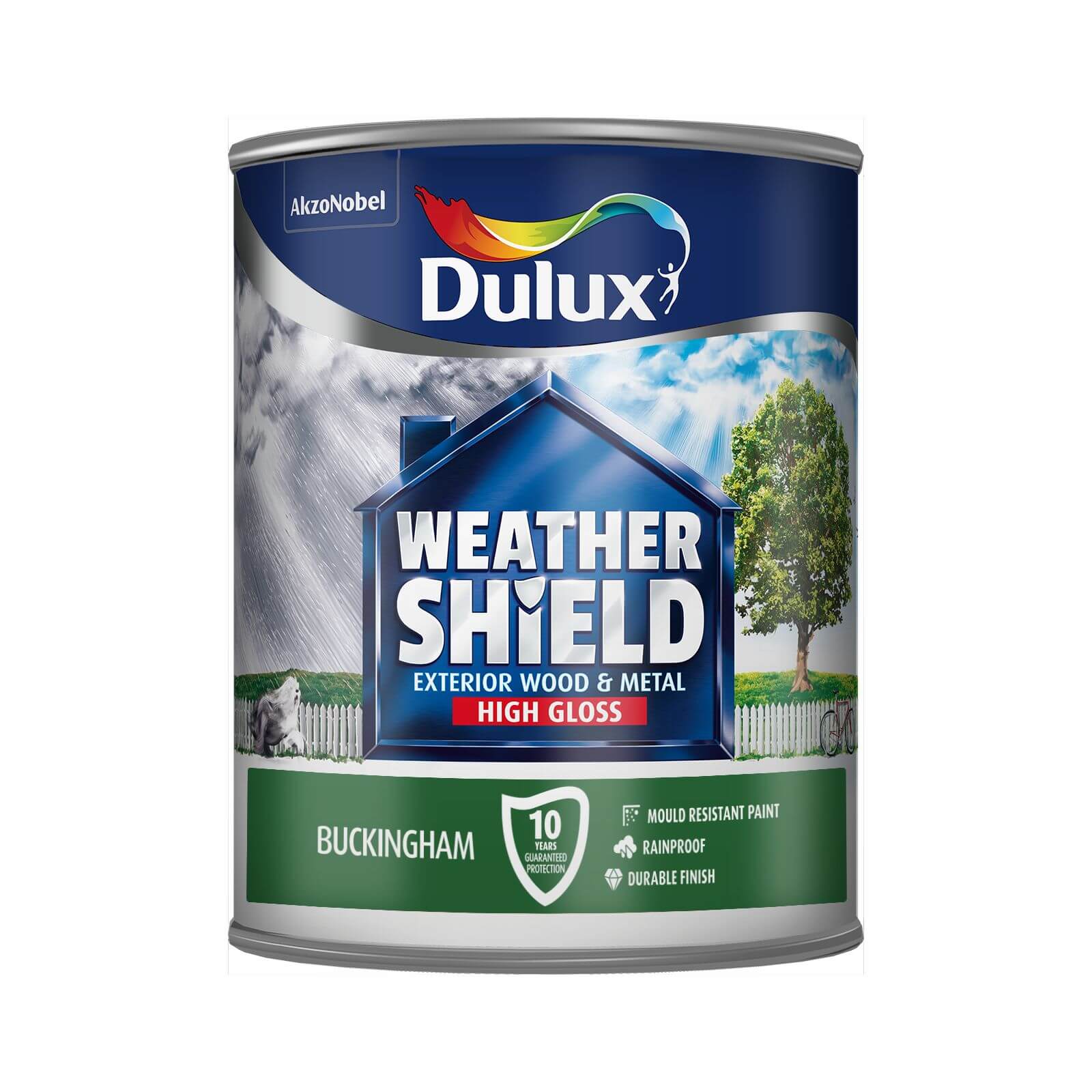 Dulux Weathershield Exterior Gloss Paint Buckingham - 750ml
