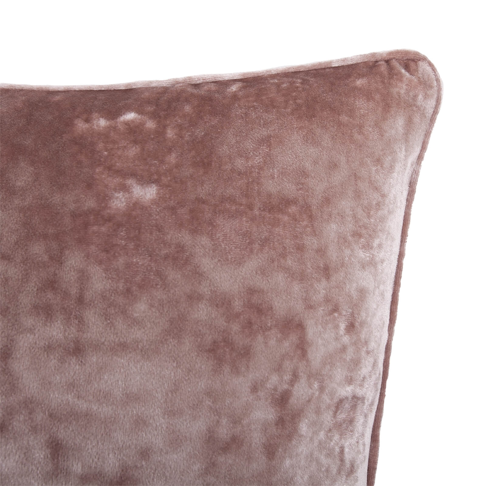 Large Crushed Velvet Cushion - Blush - 58x58cm