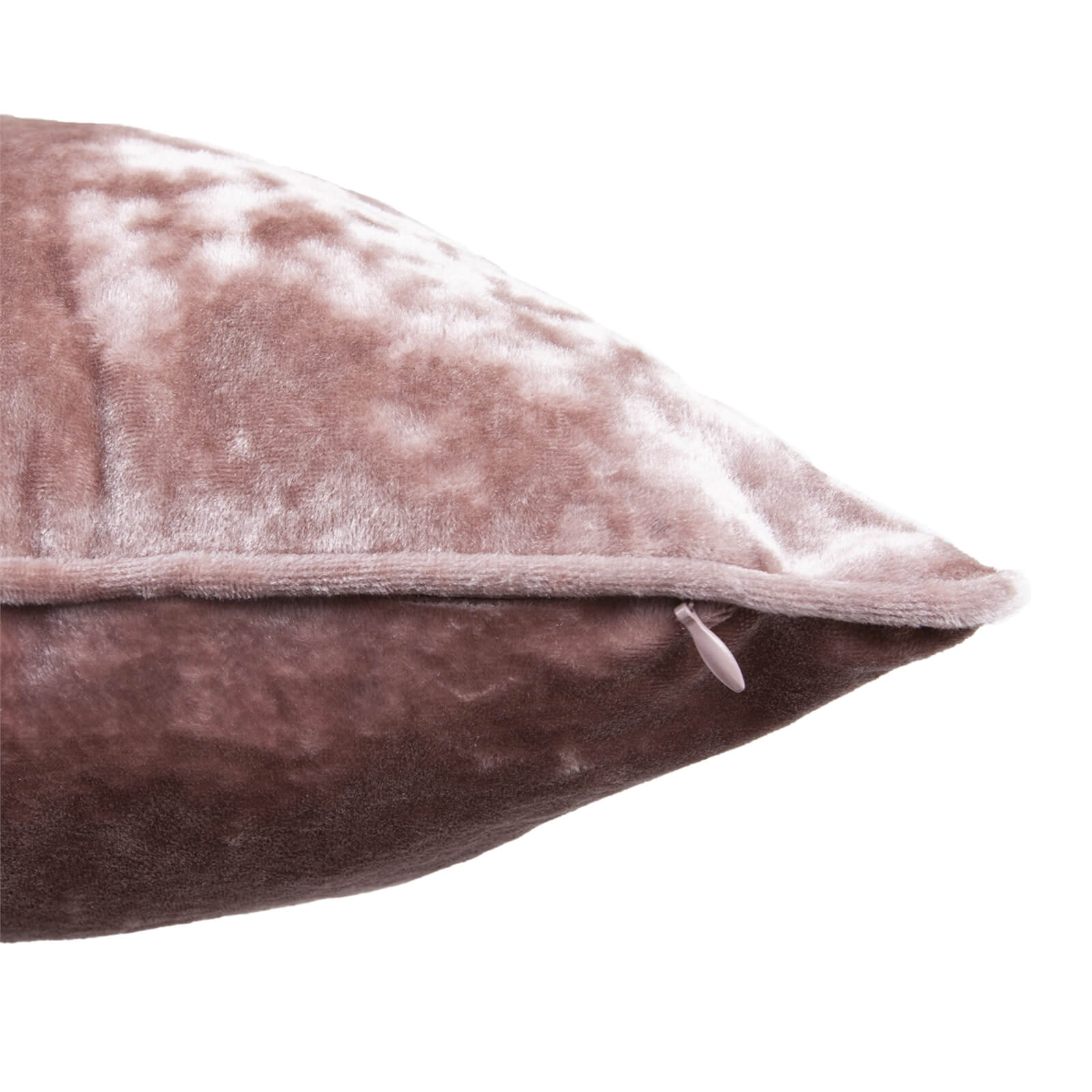 Large Crushed Velvet Cushion - Blush - 58x58cm