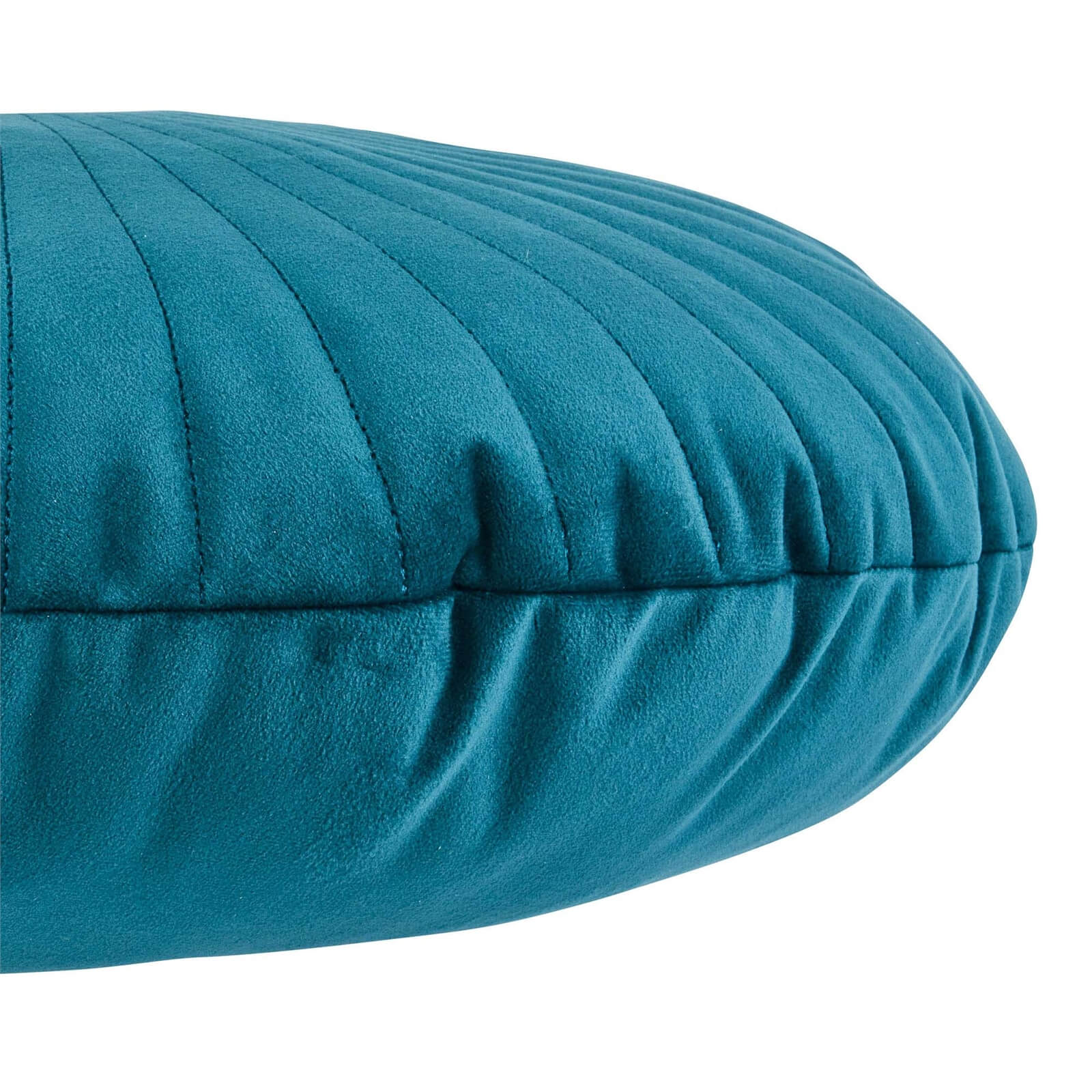Round Velvet Cushion - Teal - 45cm