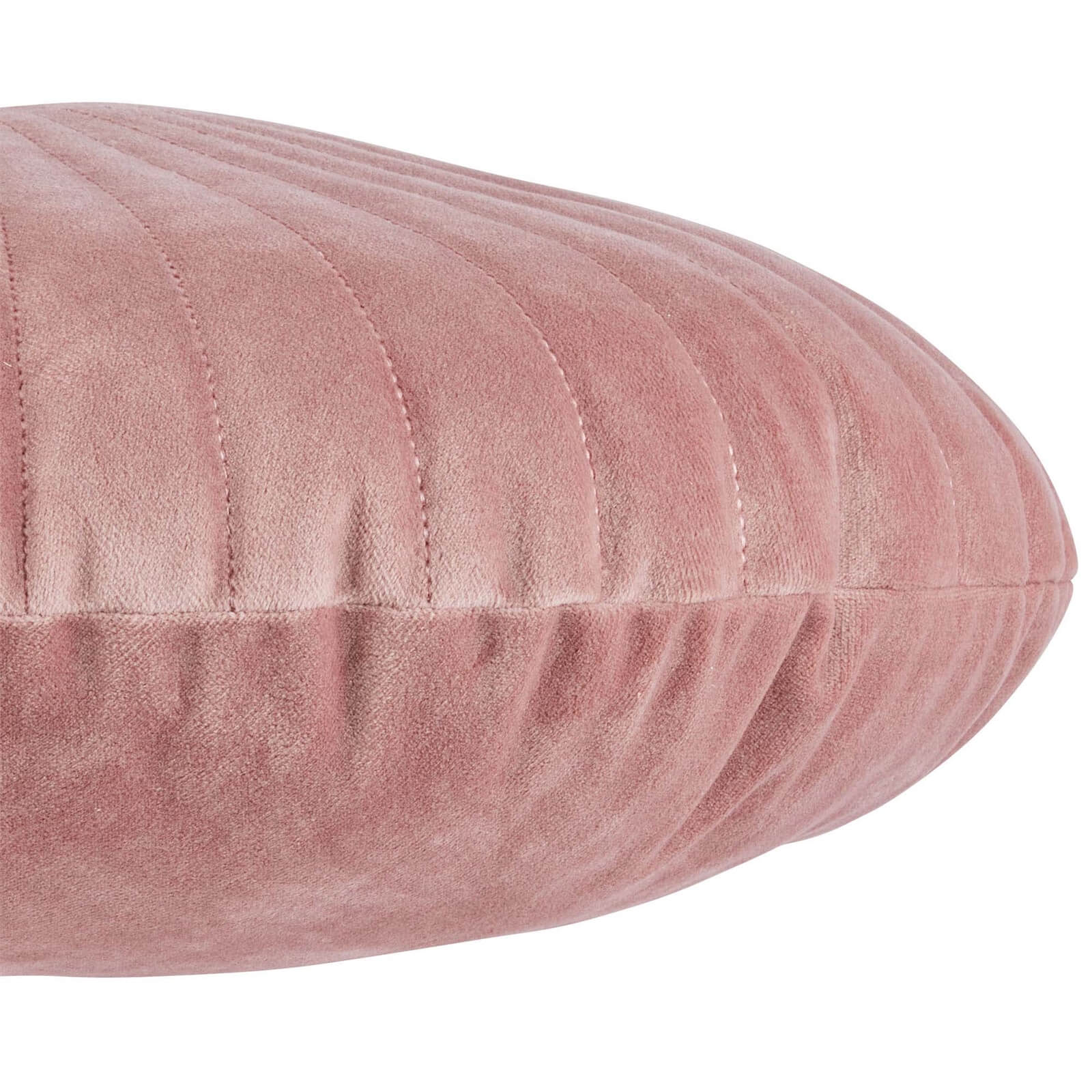 Round Velvet Cushion - Blush - 45cm