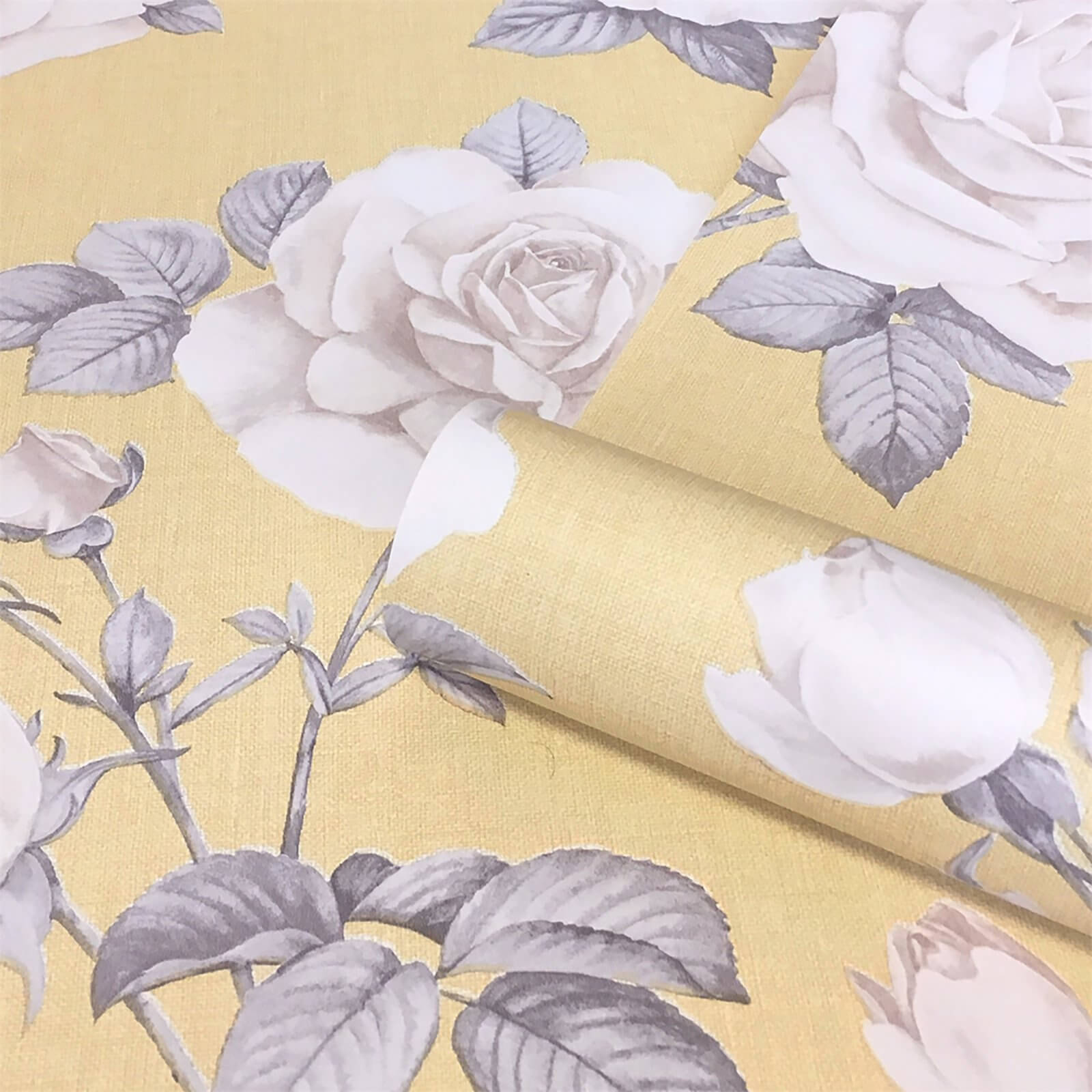 Belgravia Decor Rosa Smooth Yellow Wallpaper