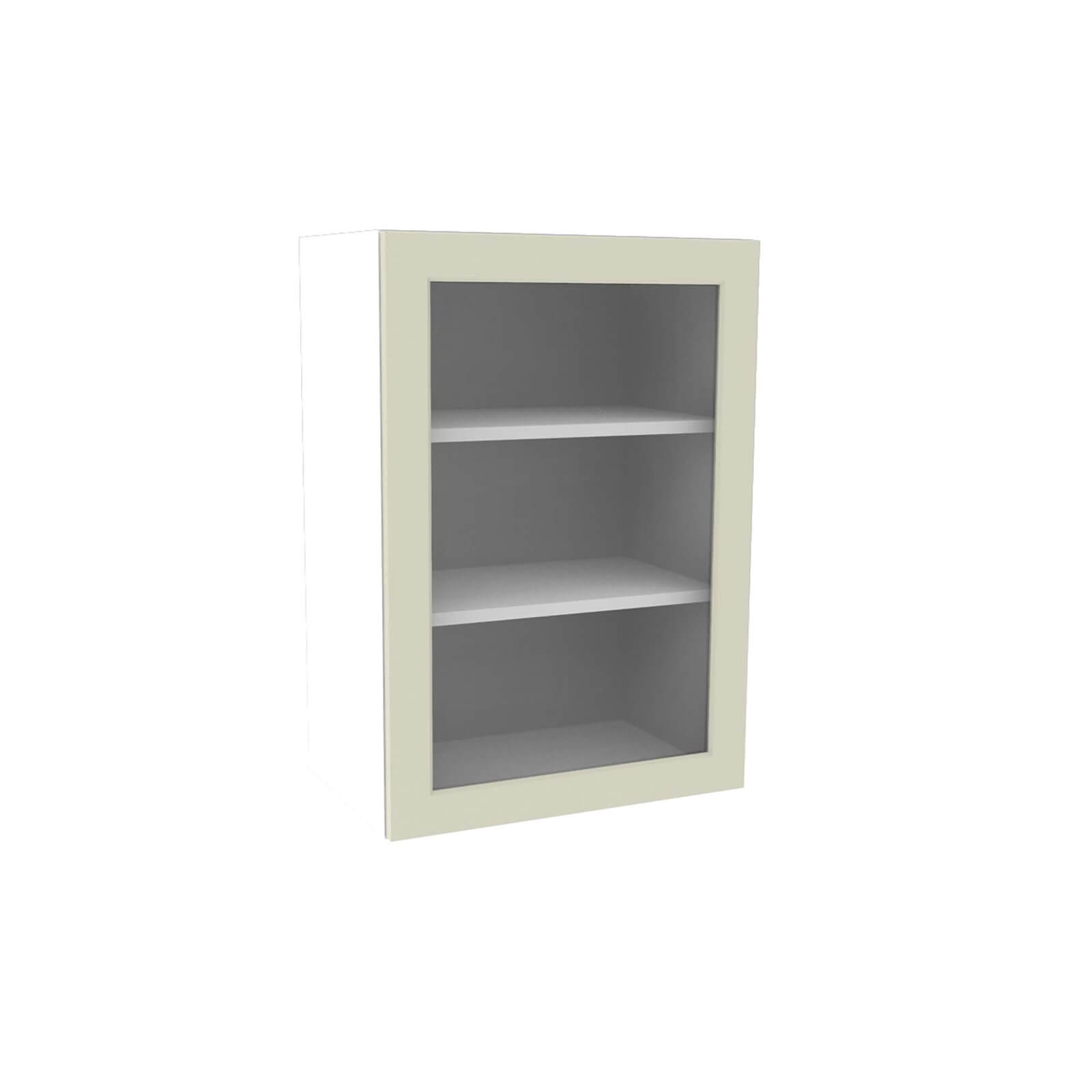 Country Shaker Cream 500mm Glass Wall Unit