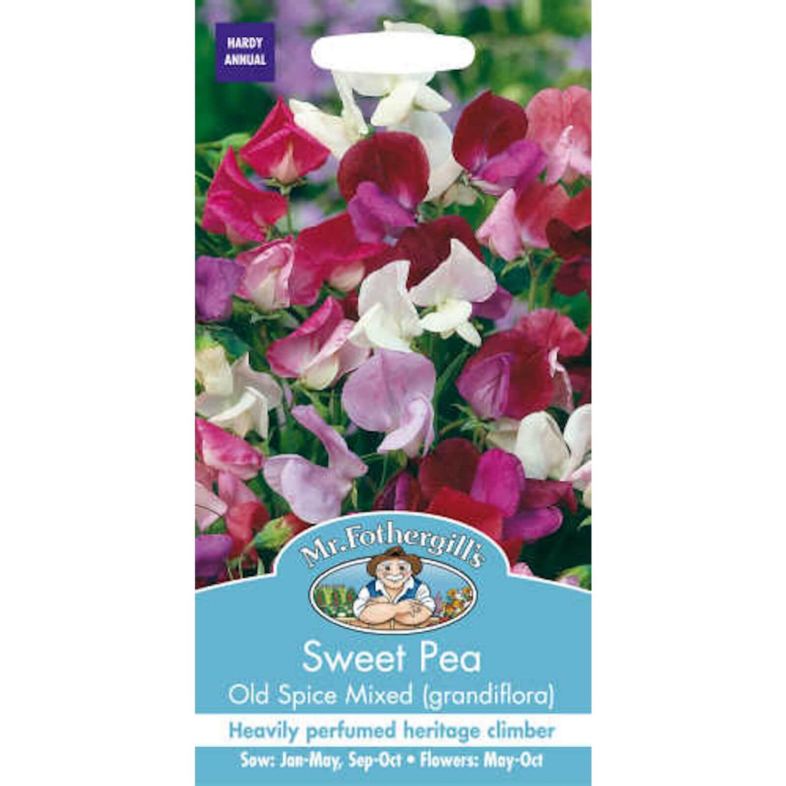 Mr. Fothergill's Sweet Pea Old Spice Mixed (Lathyrus Odoratus) Seeds