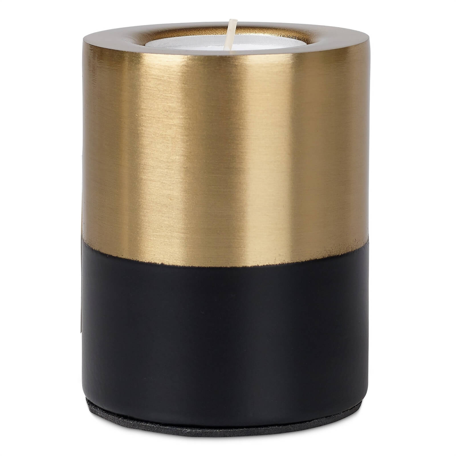 Iron Tea Light Holder - Black and Gold