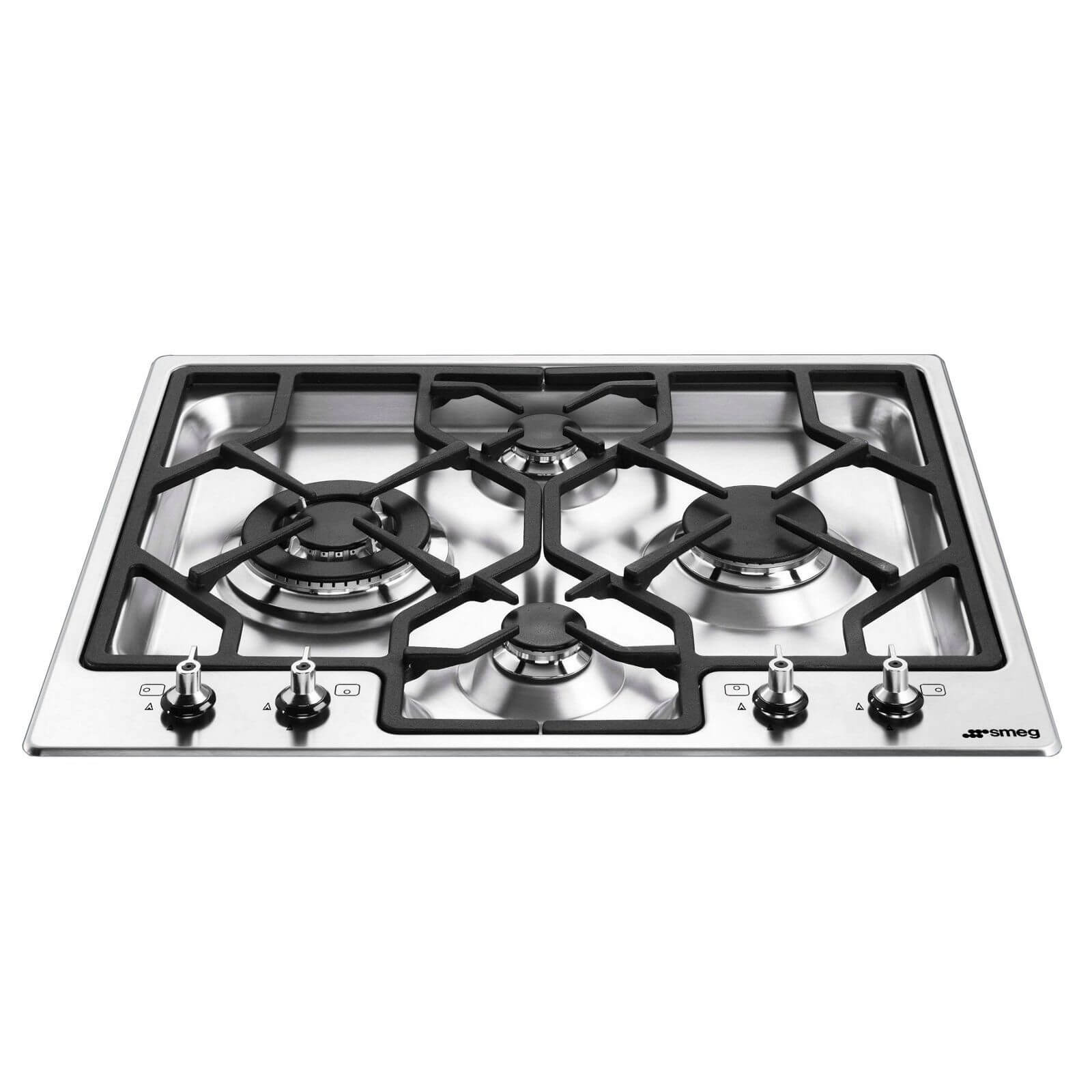 Smeg PGF64-4 Ultra Low Profile Gas Hob - Stainless Steel
