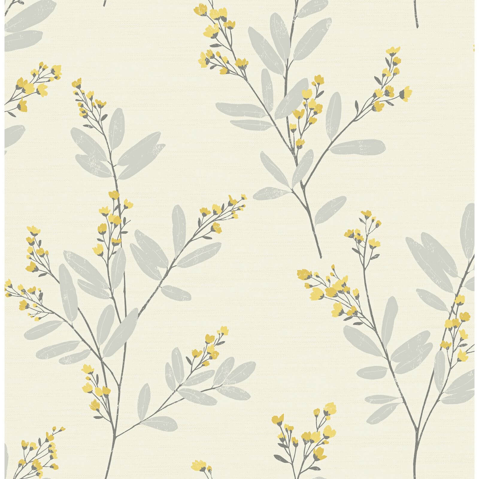 Fine Decor Solna Yellow Wallpaper