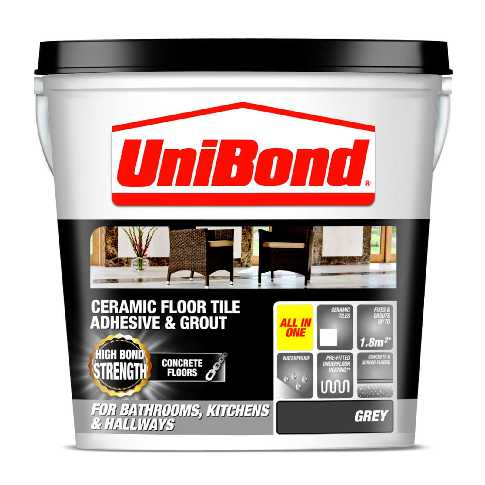Unibond Tile On Concrete Floors - Large