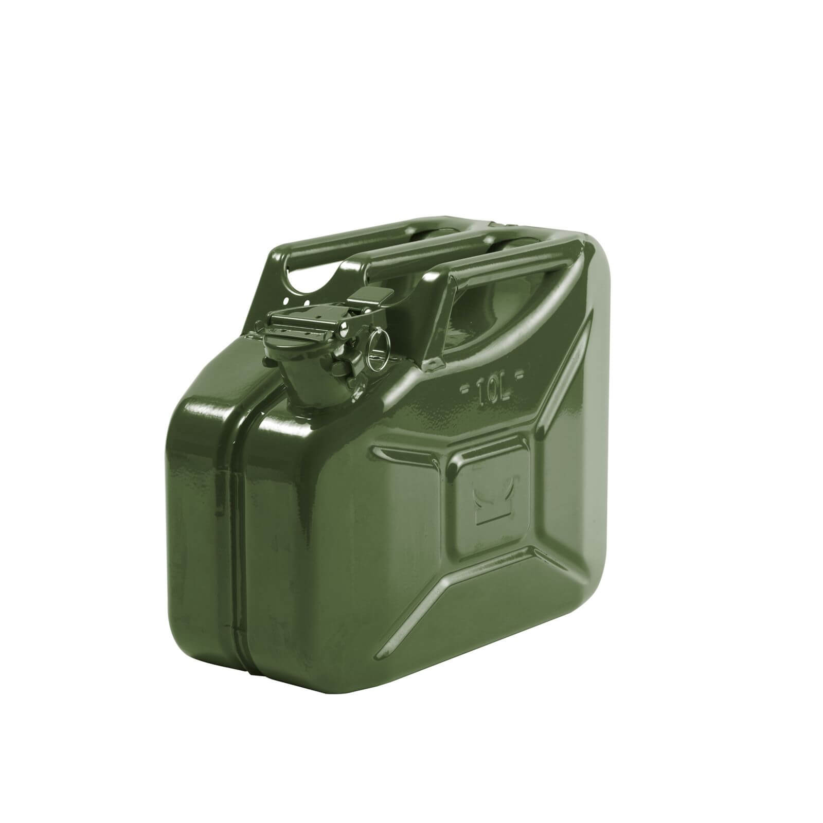 10L Steel Jerry Can - Olive Green