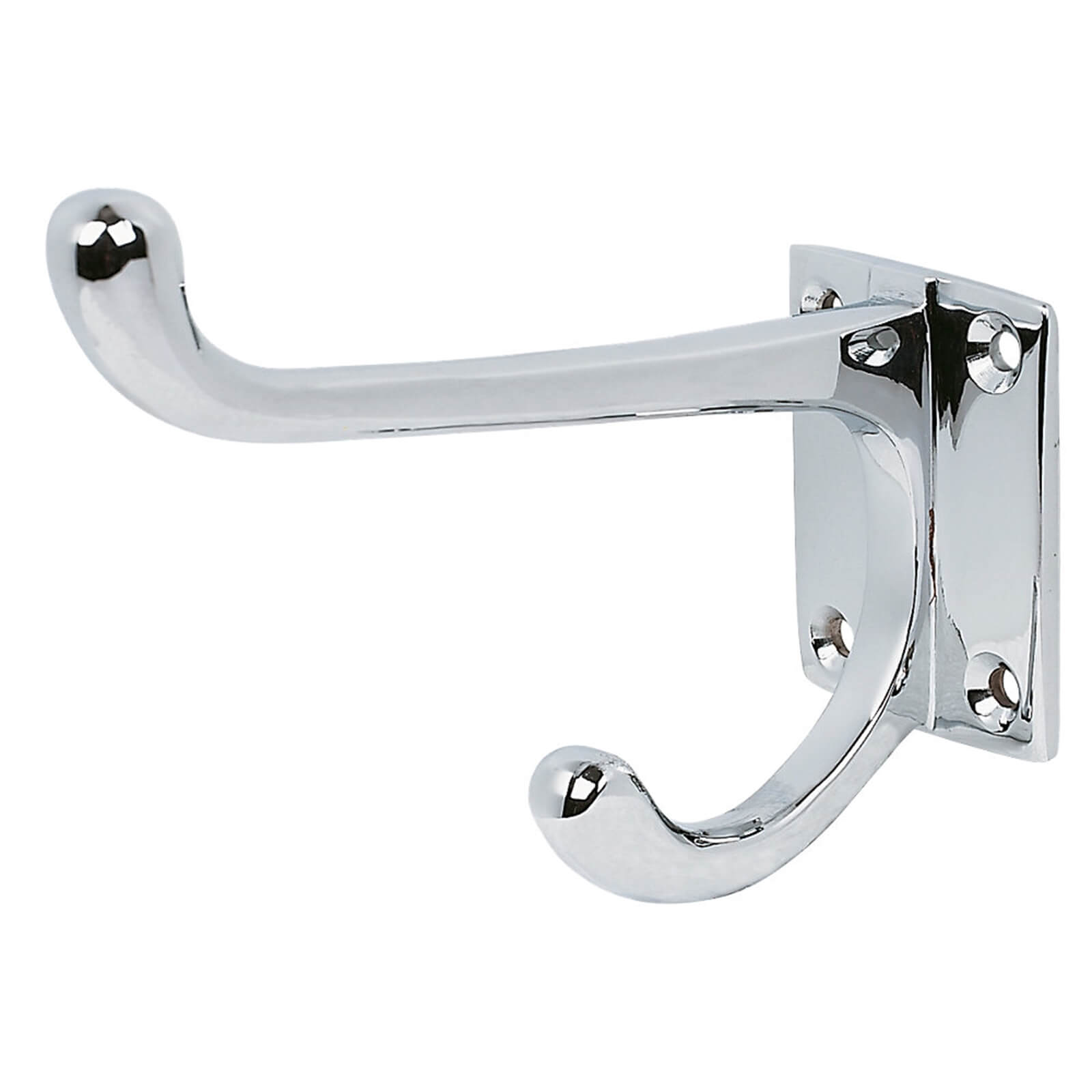 Square Hat & Coat Hook Chrome Plated
