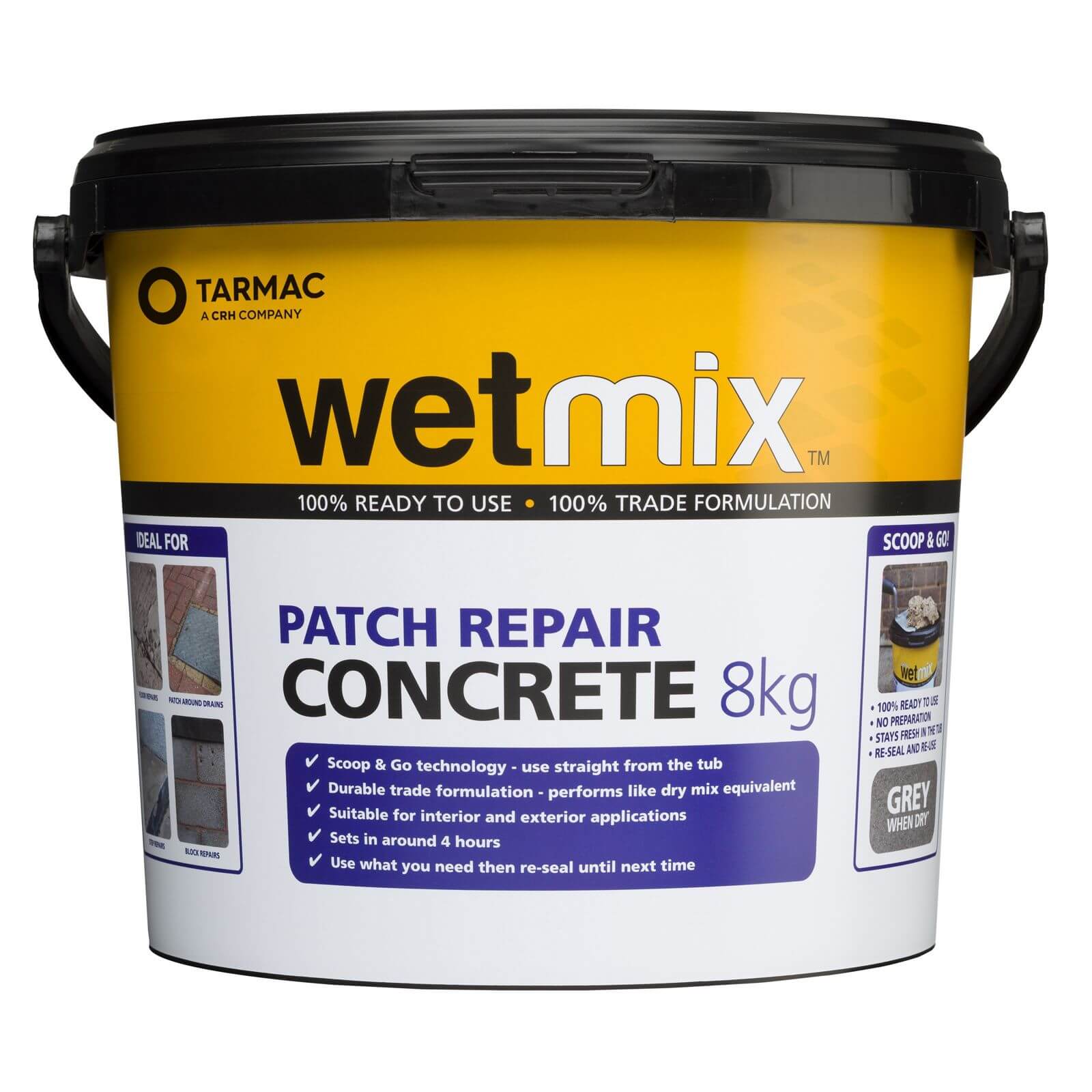 Tarmac Wet Mix Ready Mixed Concrete 8kg