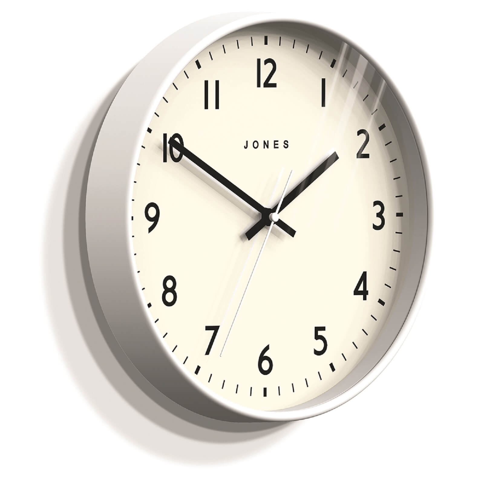 Jones White Wall Clock Homebase