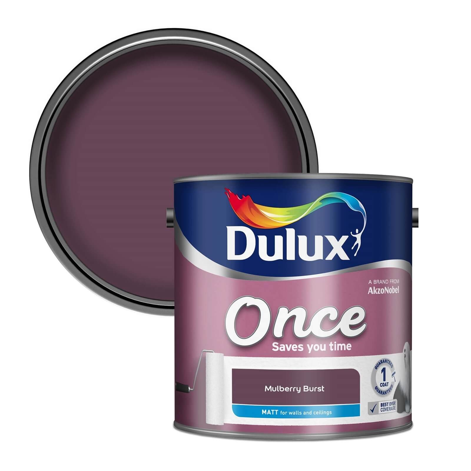 Dulux Once Mulberry Burst - Matt Paint - 2.5L
