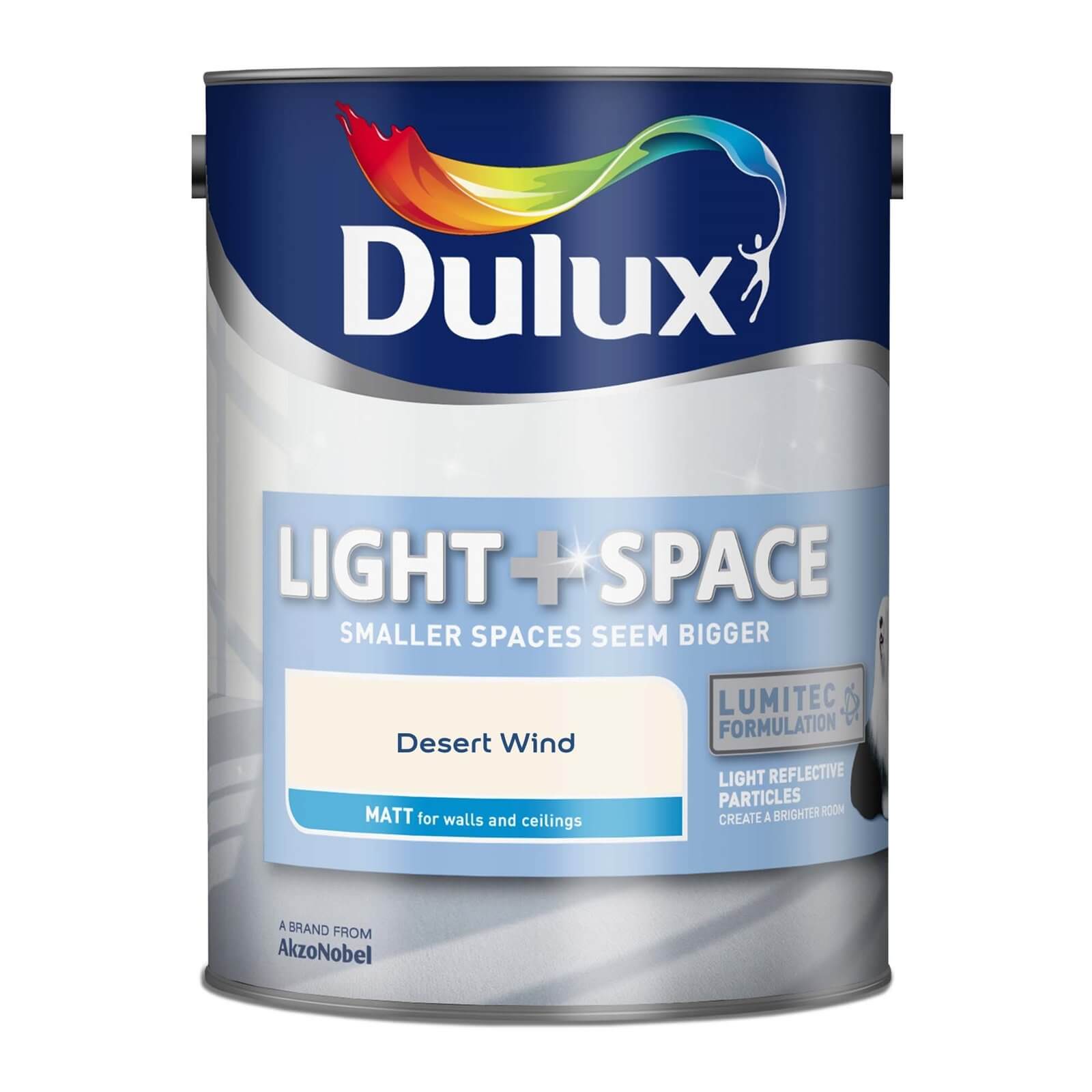 Dulux Light & Space Matt Emulsion Paint Desert Wind - 5L