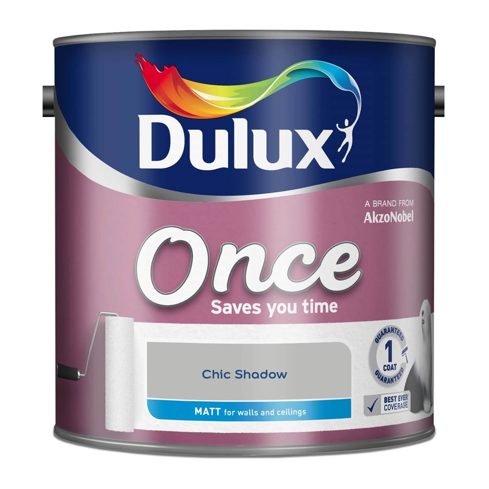 Dulux Once Chic Shadow - Matt Emulsion Paint - 2.5L