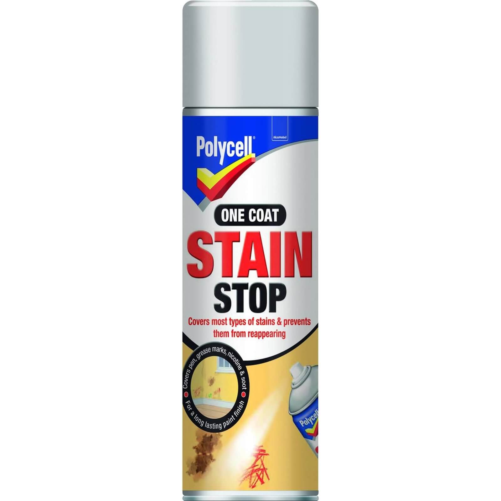 Polycell Stain Stop Aerosol 250ml Homebase