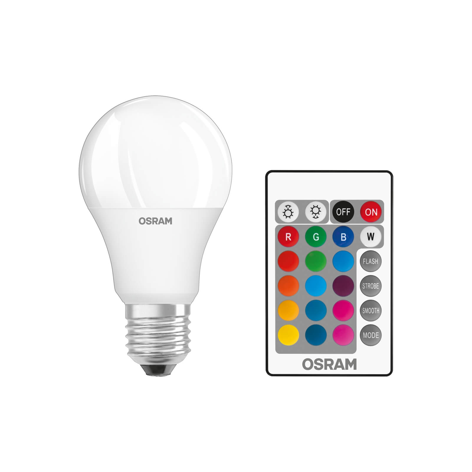 Osram LED Classic 60W RGBw Remote ES Light Bulb - 2 pack
