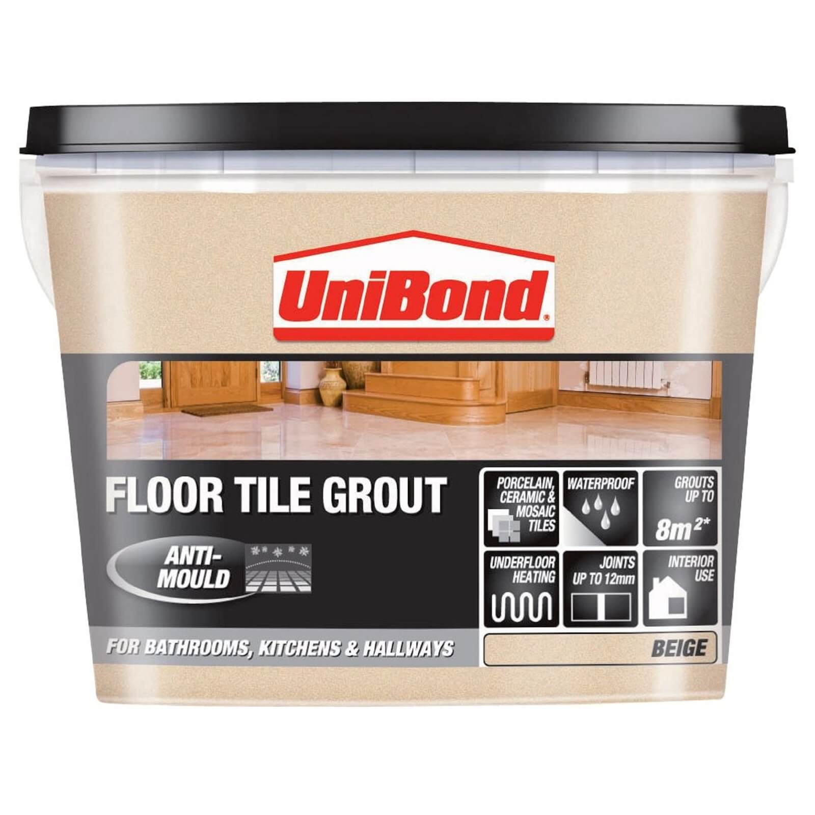 Unibond Ready Mixed Floor Grout Beige - 3.75kg