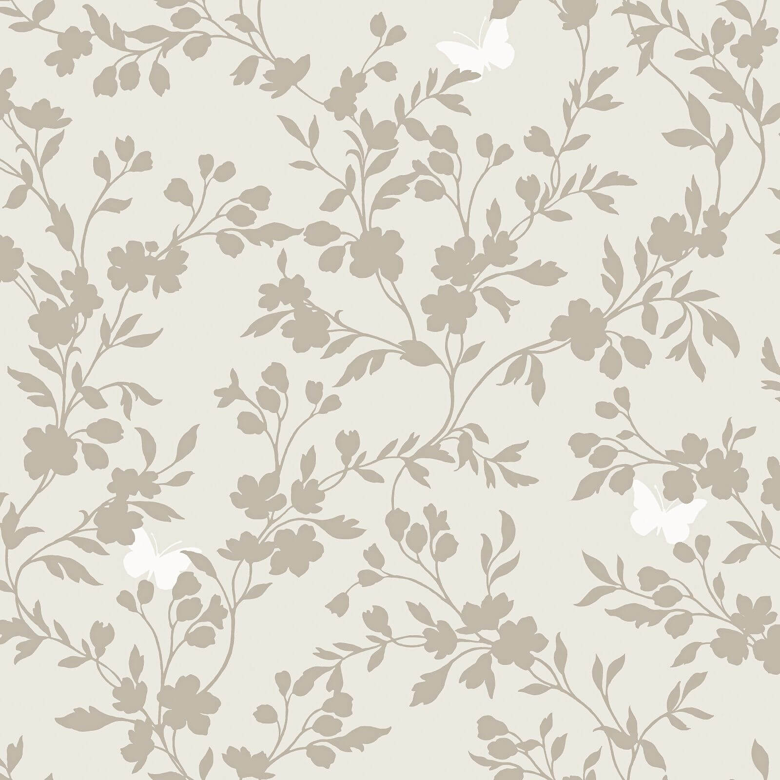 Fine Decor Saskia Soft Grey Wallpaper