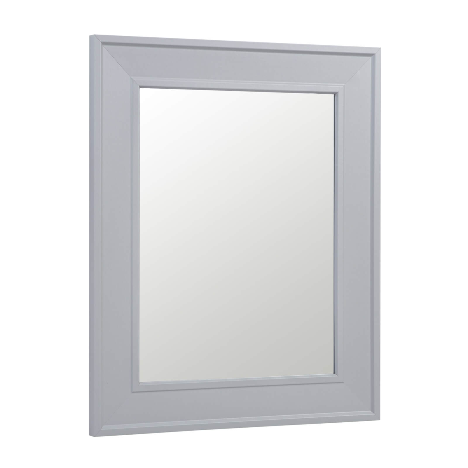 Framed Mirror - Light Grey - 43 x 53cm