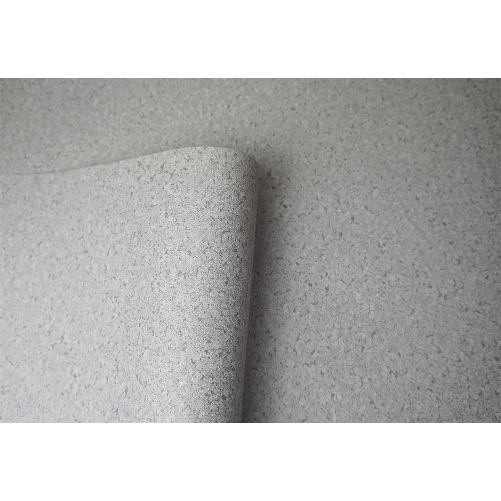 Holden Decor Cork Texture Plain Embossed Metallic Grey Wallpaper