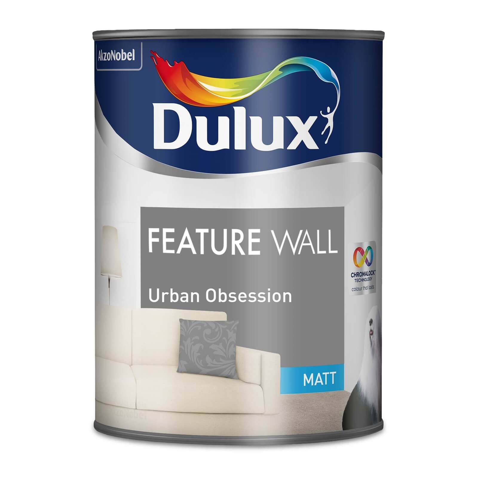 Dulux Feature Wall Urban Obsession - Matt Emulsion Paint - 1.25L
