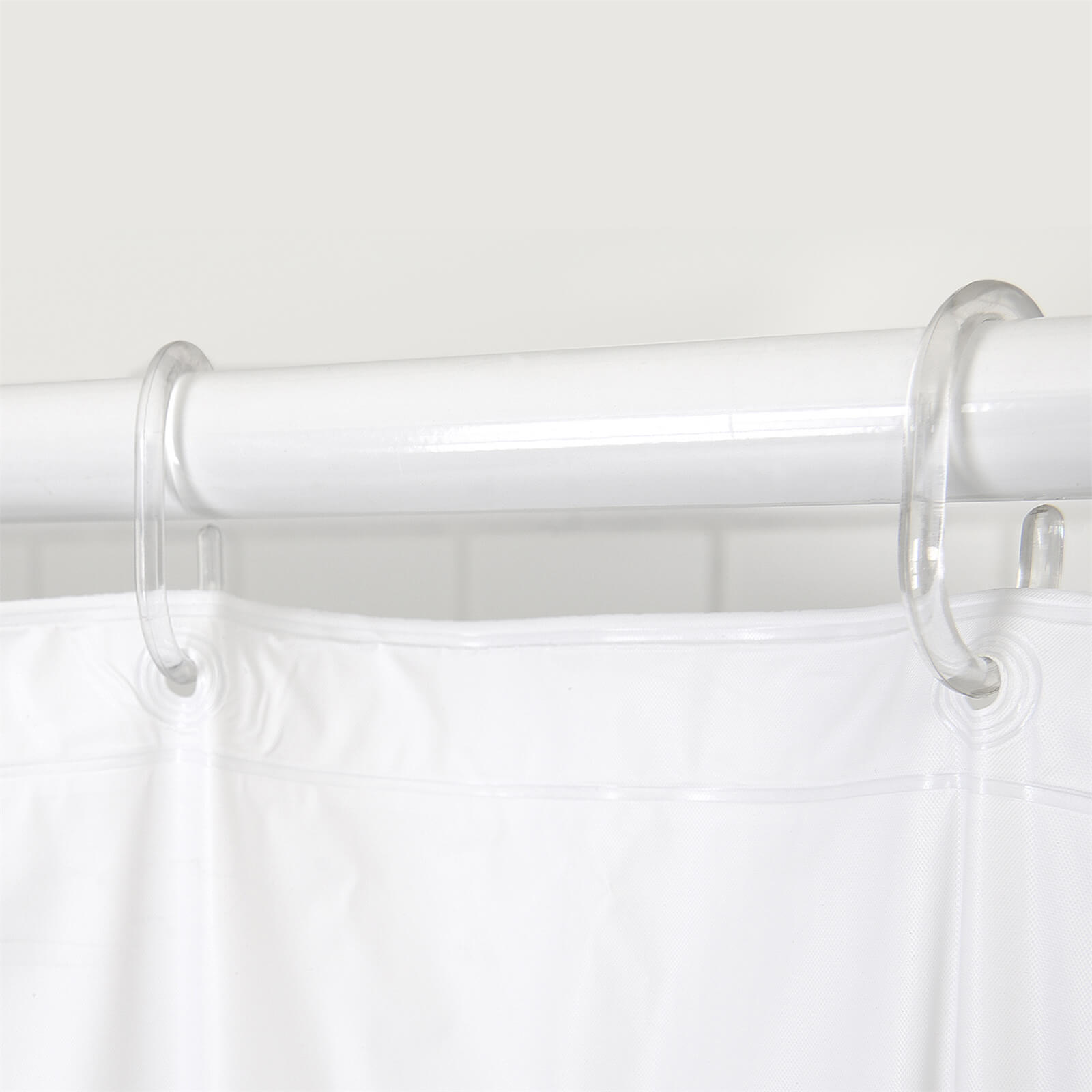 HBV PVC Shower Curtain - Plain White