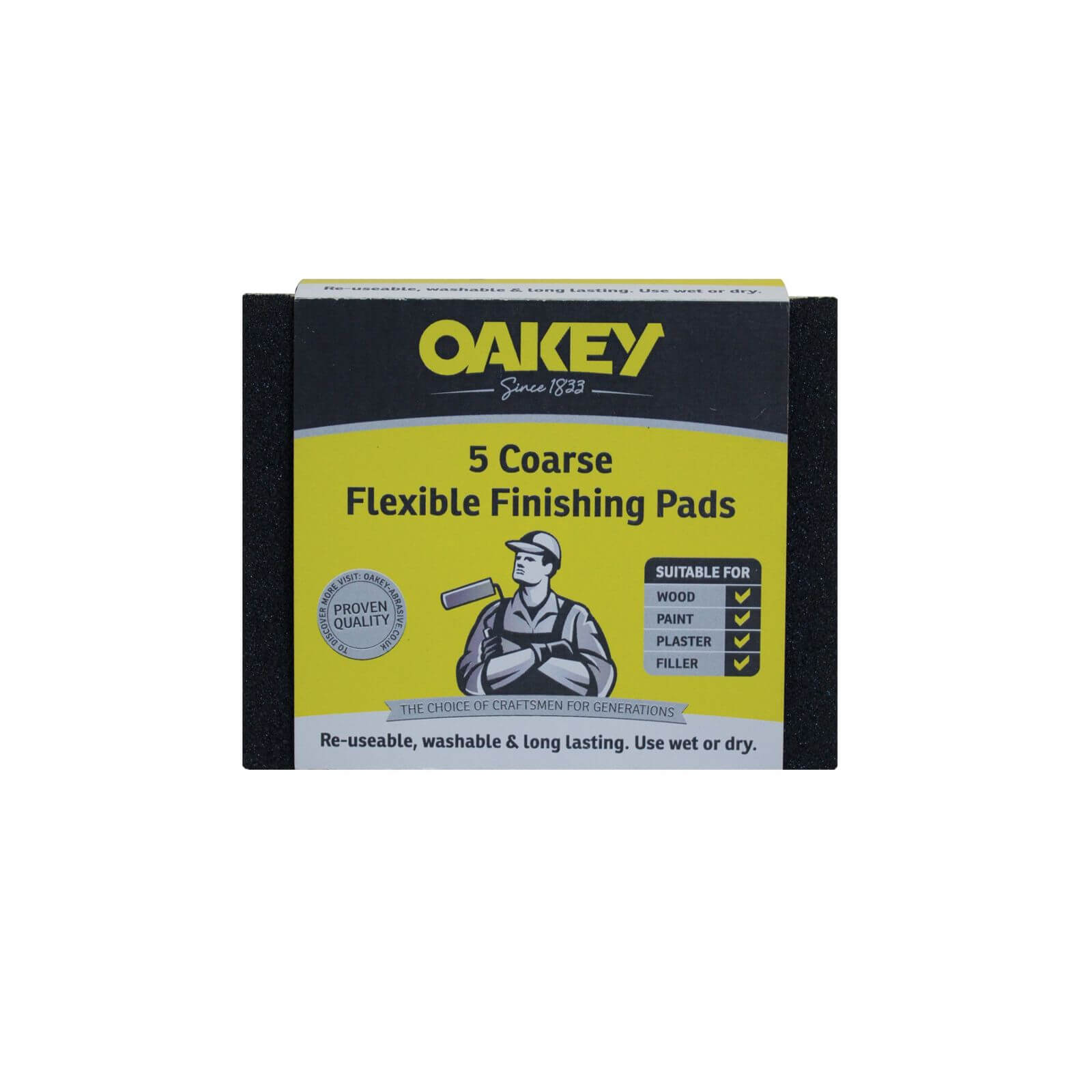 Flexible Foam Contour Handpad- Coarse - 5 pack