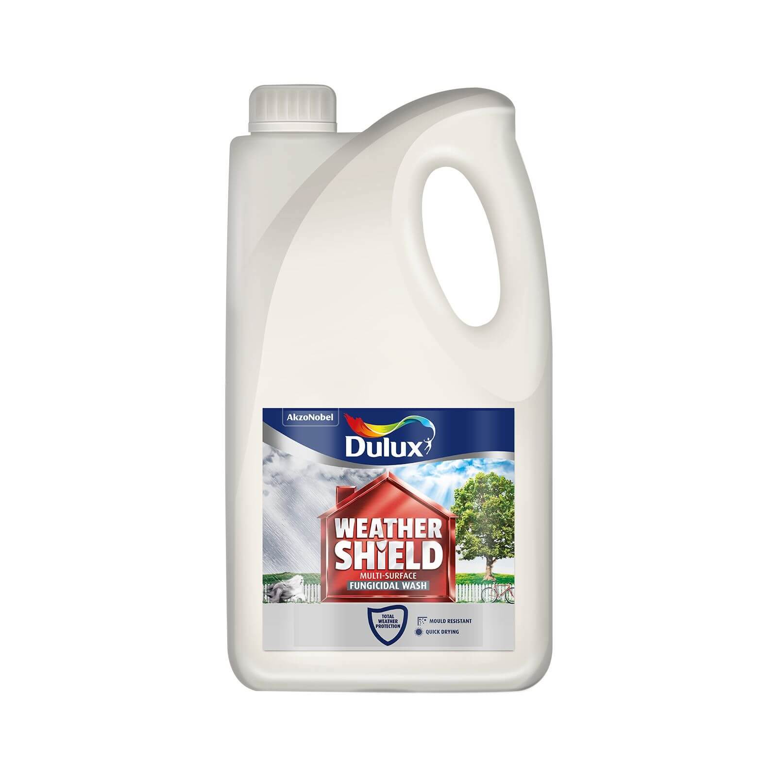 Dulux Weathershield Exterior Multi-Surface Fungicidal Wash - 2.5L