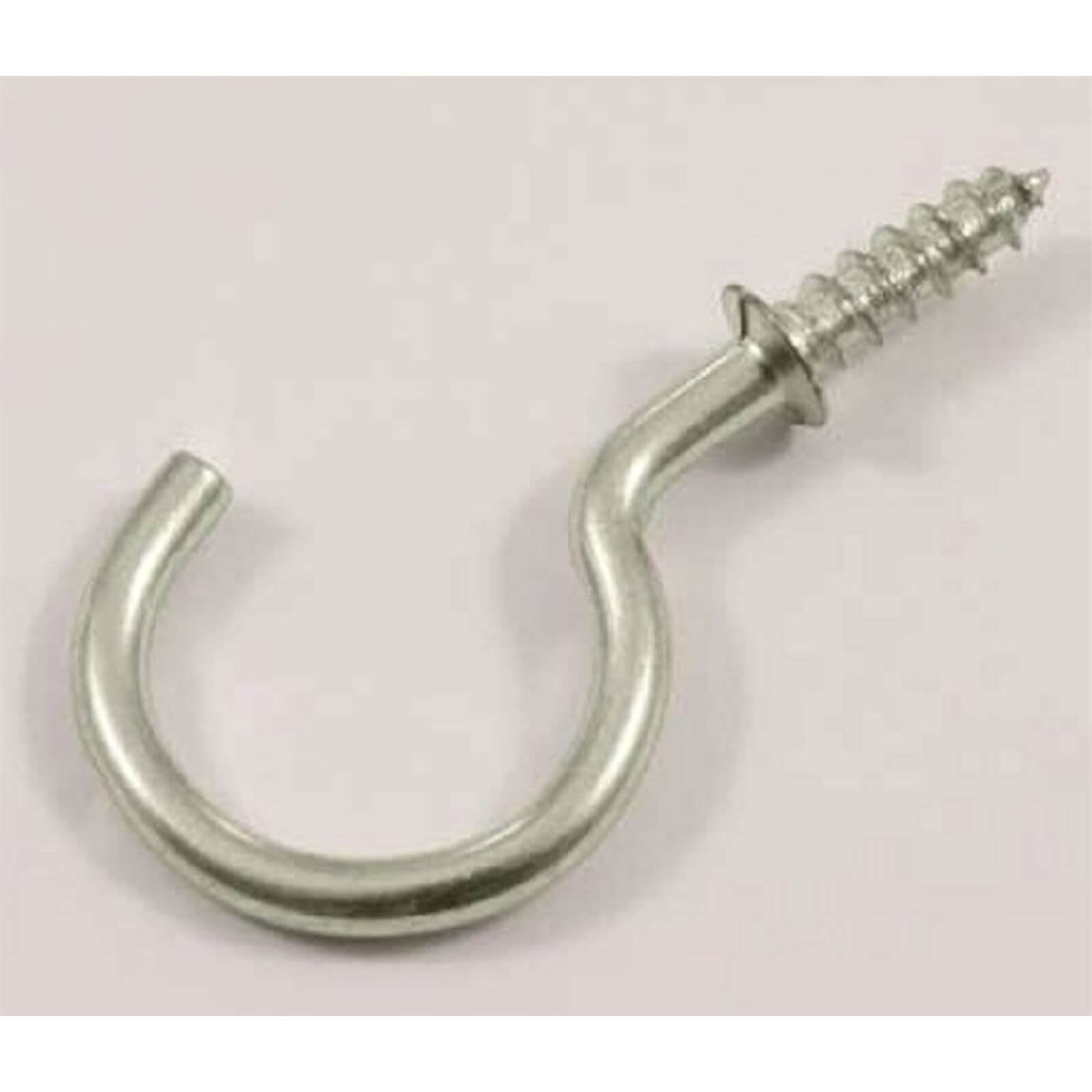 Round Cup Hook - Zinc Plated - 25mm - 4 Pack