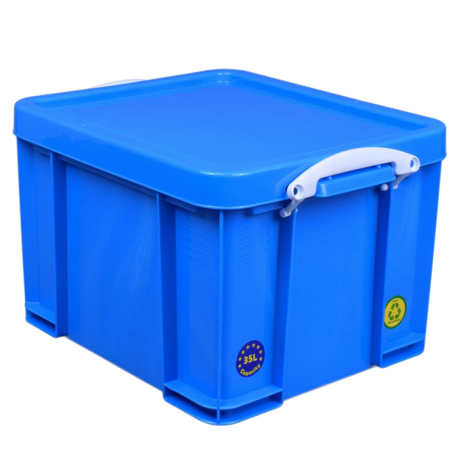 Really Useful Storage Box - Neon Blue - 35L