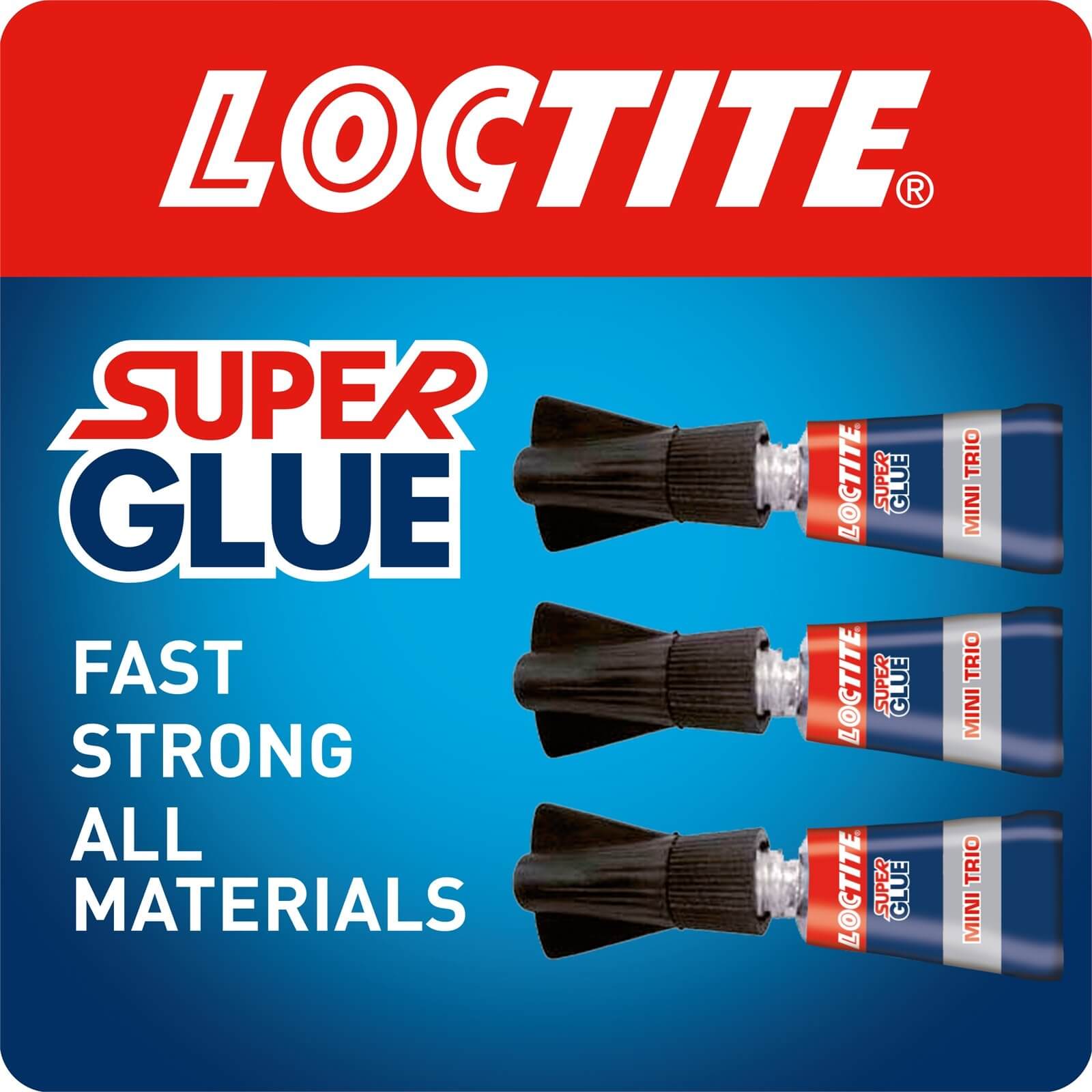 Loctite Super Glue Mini trio - Transparent - 3 x 1g