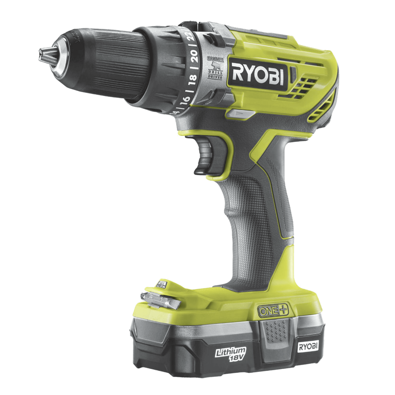 Ryobi ONE+ 18V Combi Drill Kit 1x1.3ah R18PD3-113G
