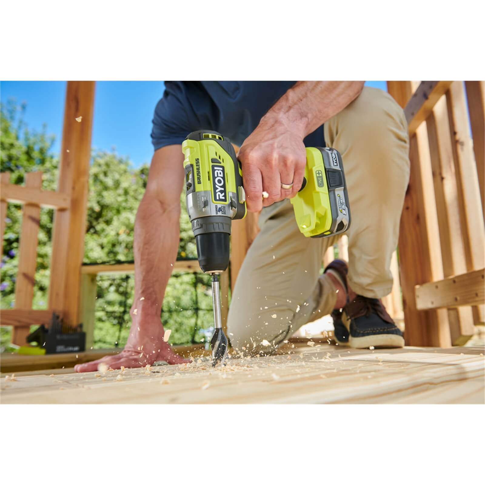 Ryobi ONE+ 18V Brushless Compact Combi Drill R18PD5-0 (Tool only)