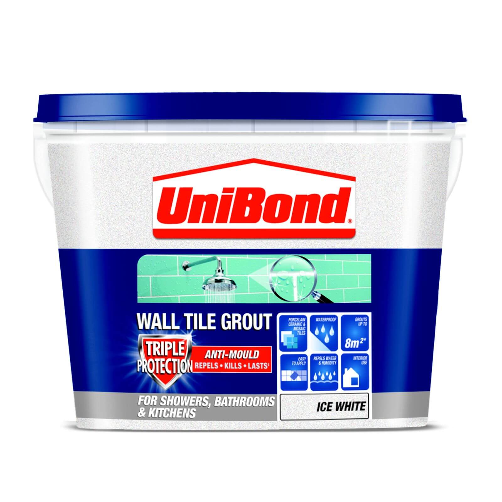 UniBond Anti Mould Tile Grout - Ice White