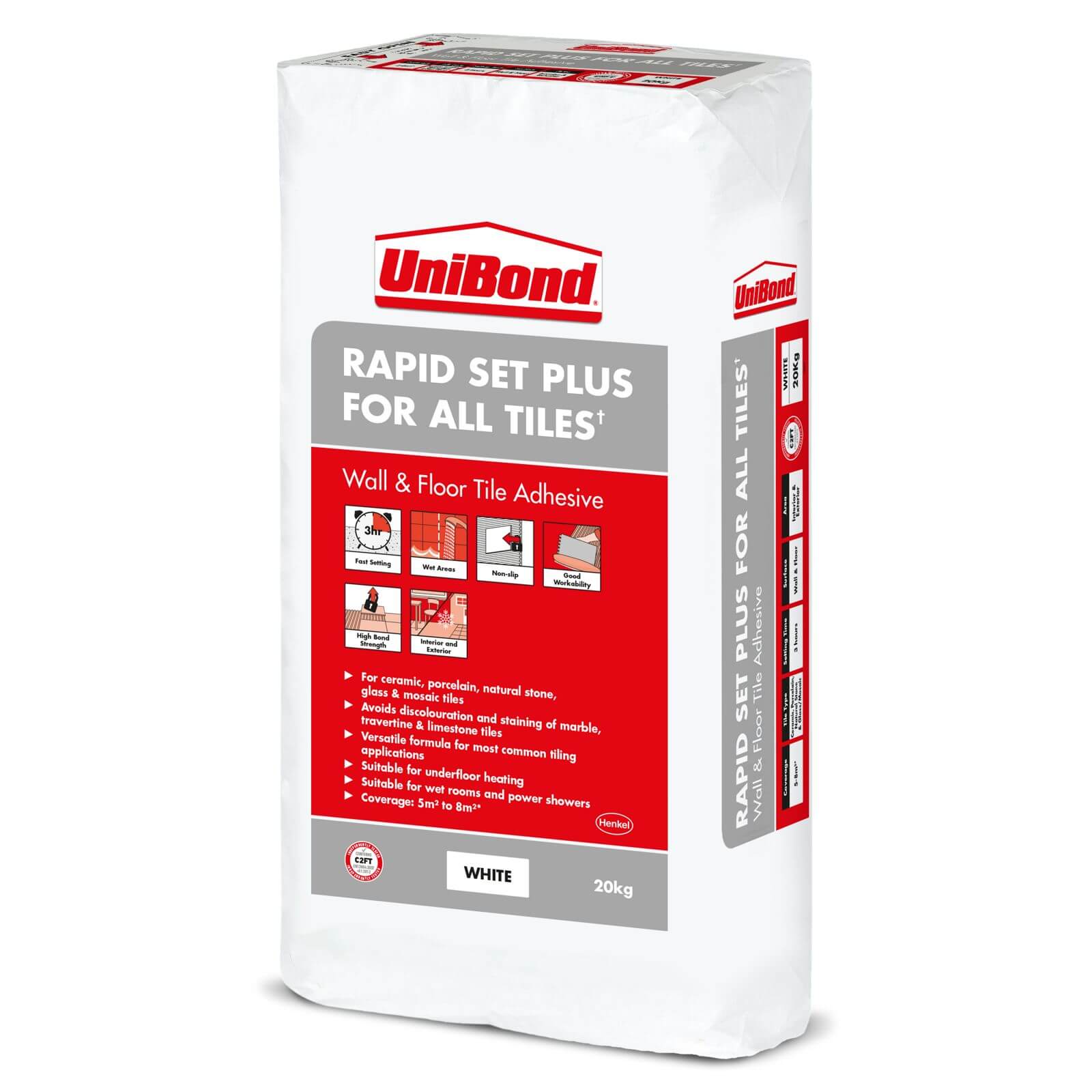 UniBond Rapid Set Plus for All Tiles 20kg