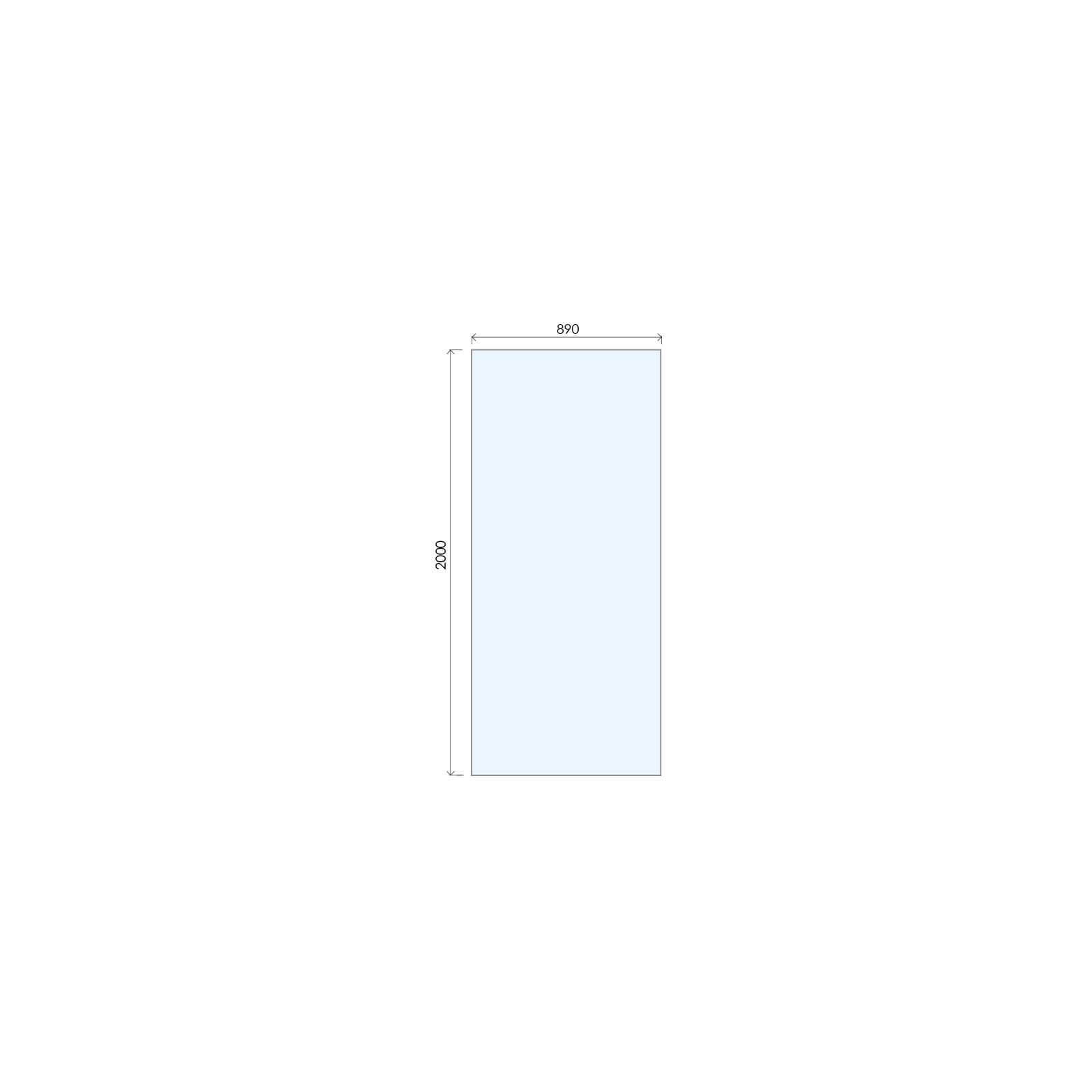 Wet Room Kit with 900mm Straight Glass Panel & 1200mm Tray