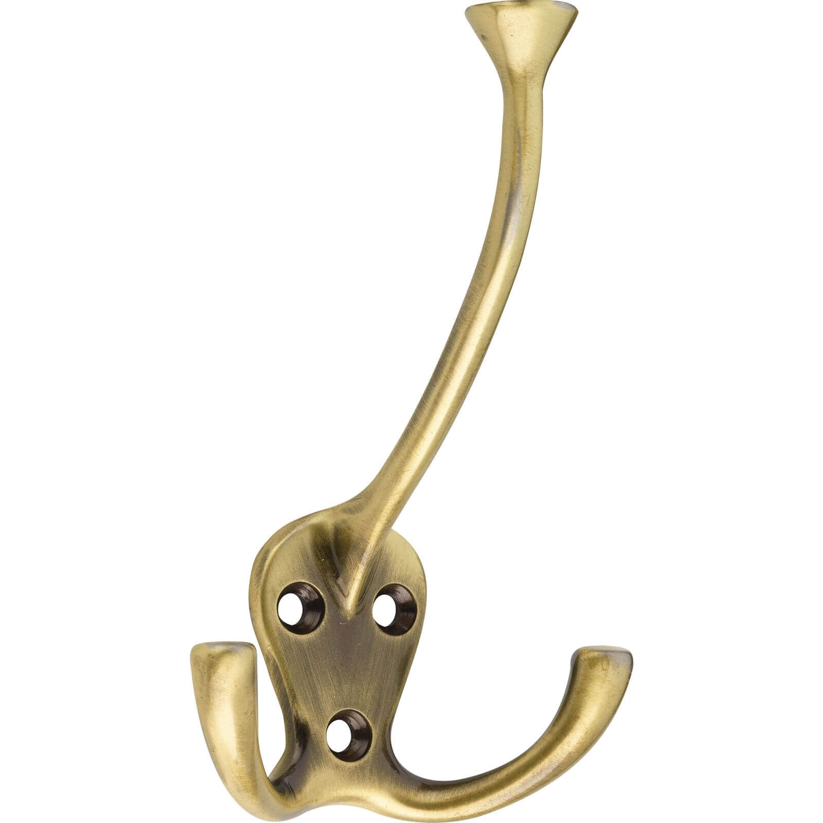 Hiatt Triple Hook - Antique Brass
