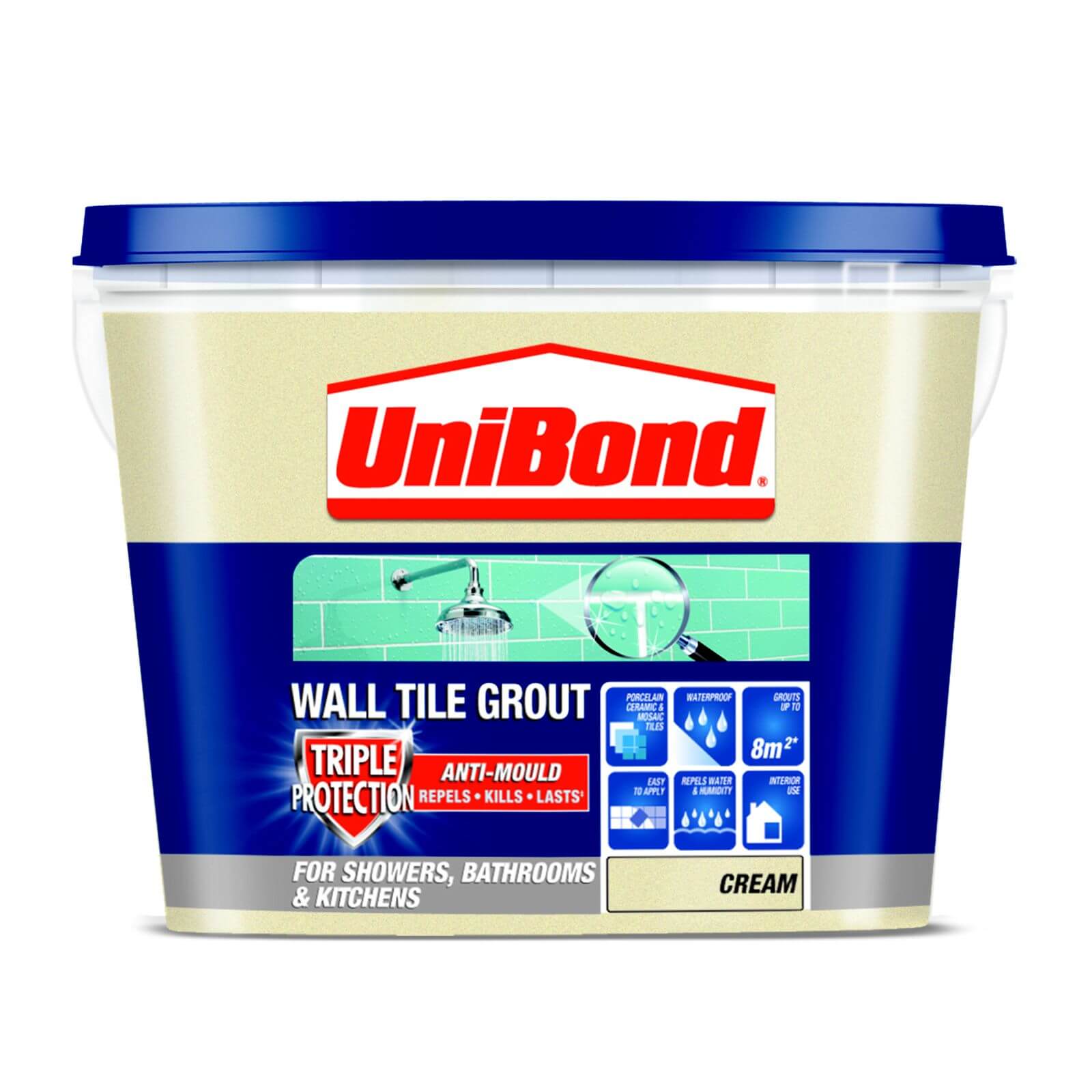 UniBond Anti Mould Tile Grout - Cream