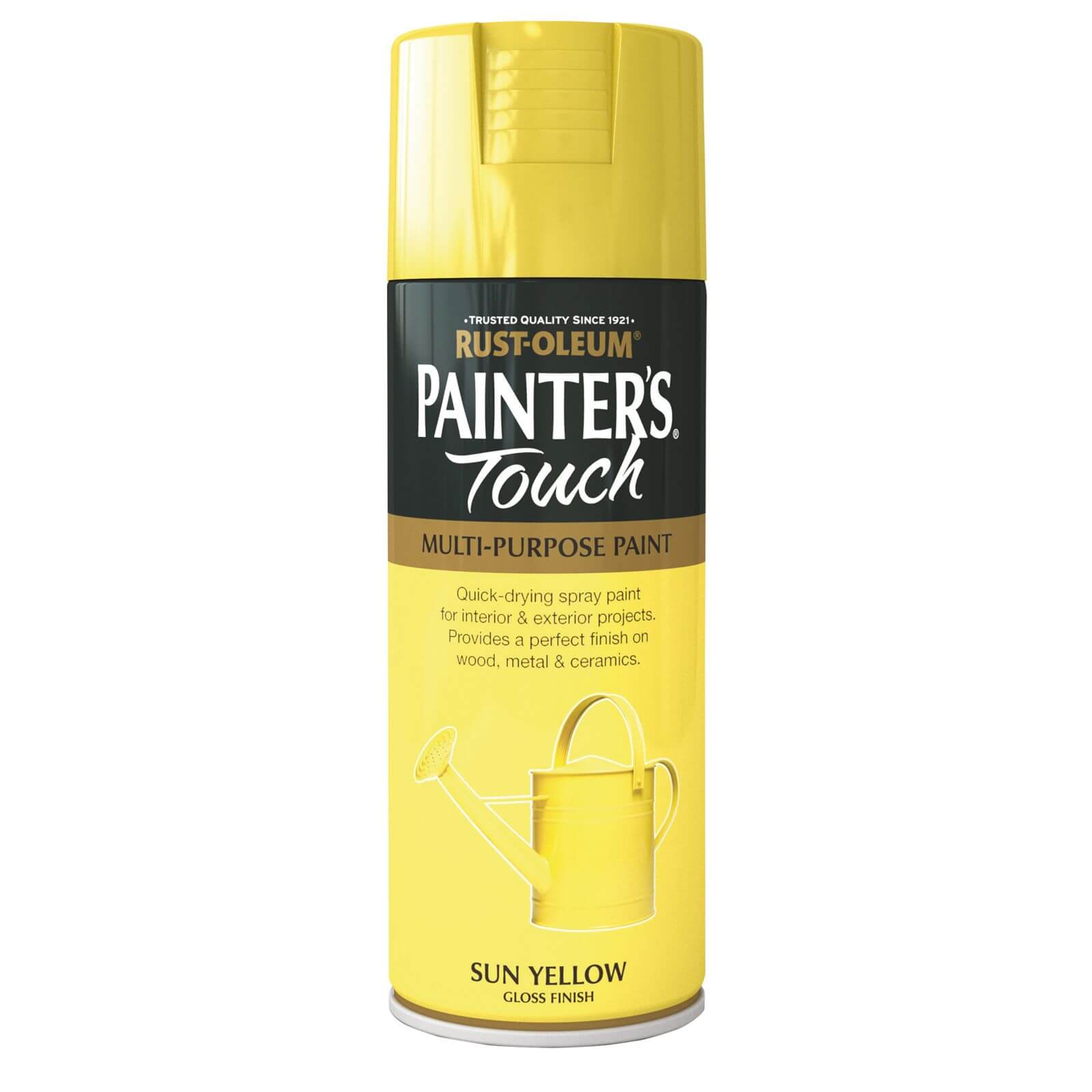 Rust-Oleum Painter's Touch Multi-Purpose Gloss Spray Paint Sun Yellow - 400ml