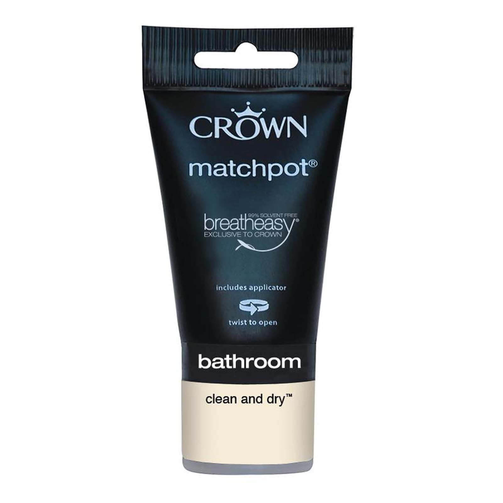 Crown Breatheasy Bathroom - Clean & Dry - Mid Sheen Paint - 40ml
