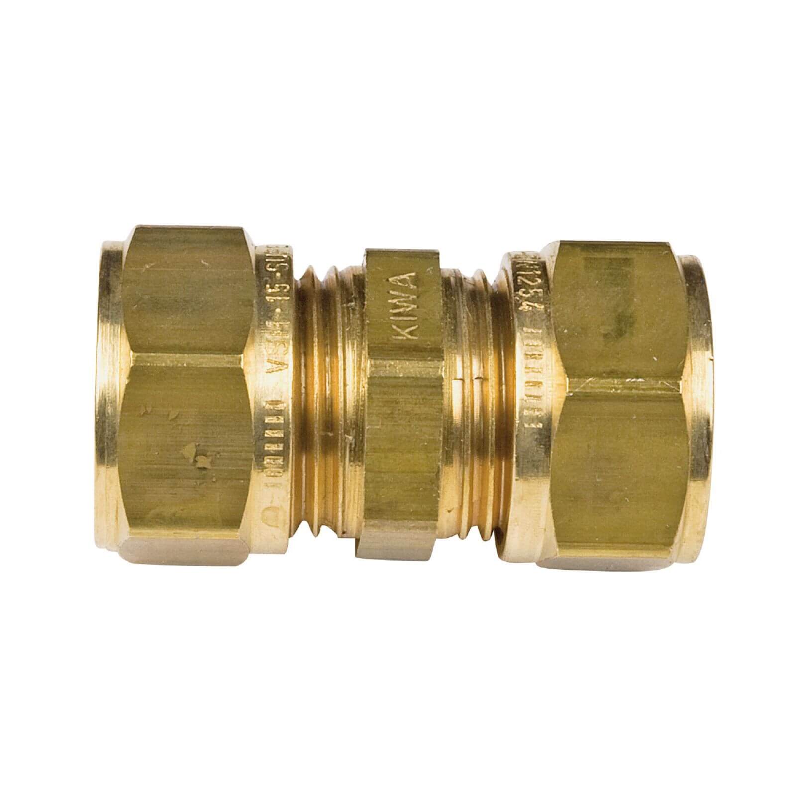Compression Connector - Brass - 15mm